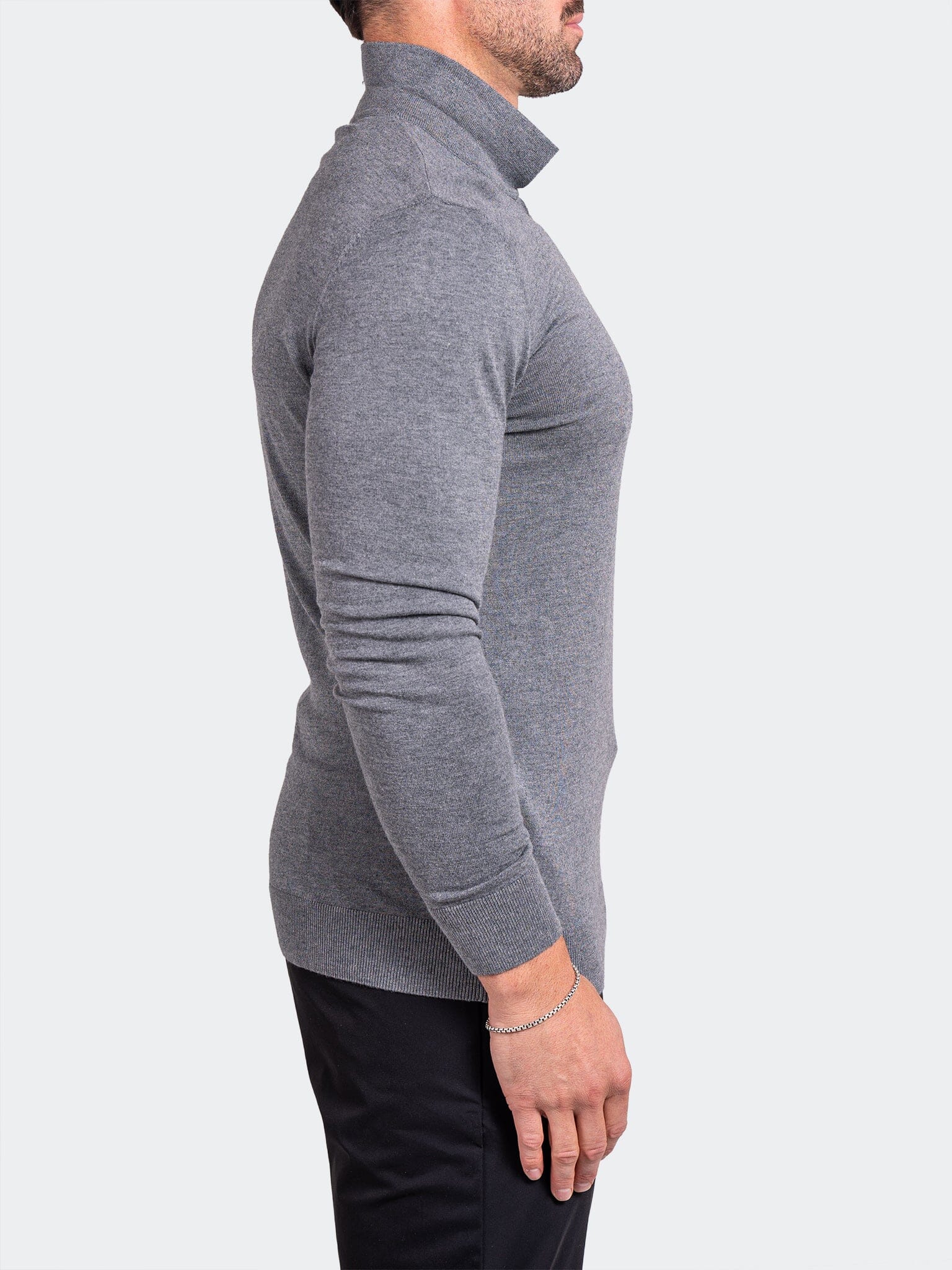 Knitted Passion Grey Zip Sweater