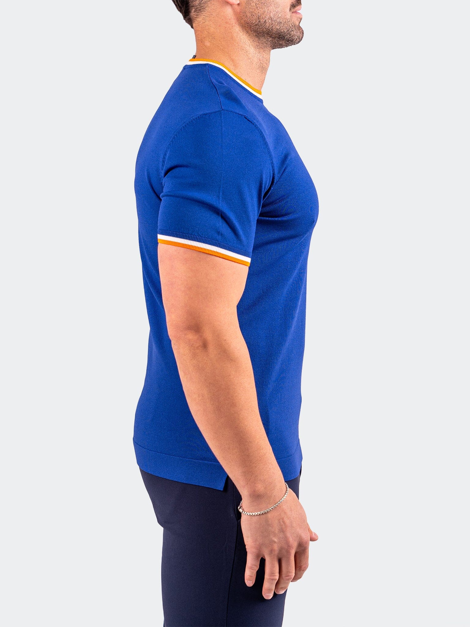 Lapis Blue Short Sleeve Sweater