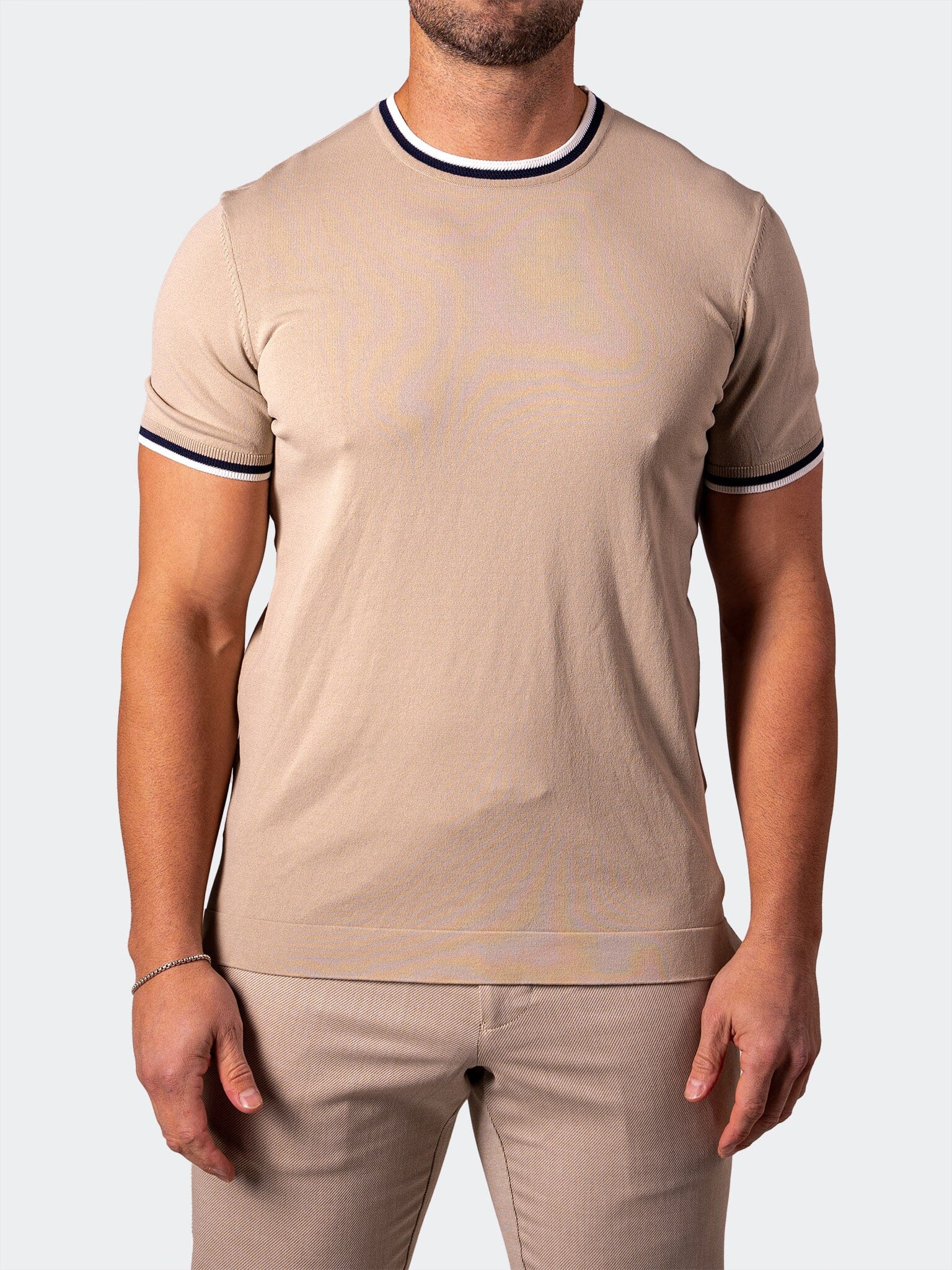 Latte Brown Short Sleeve Sweater