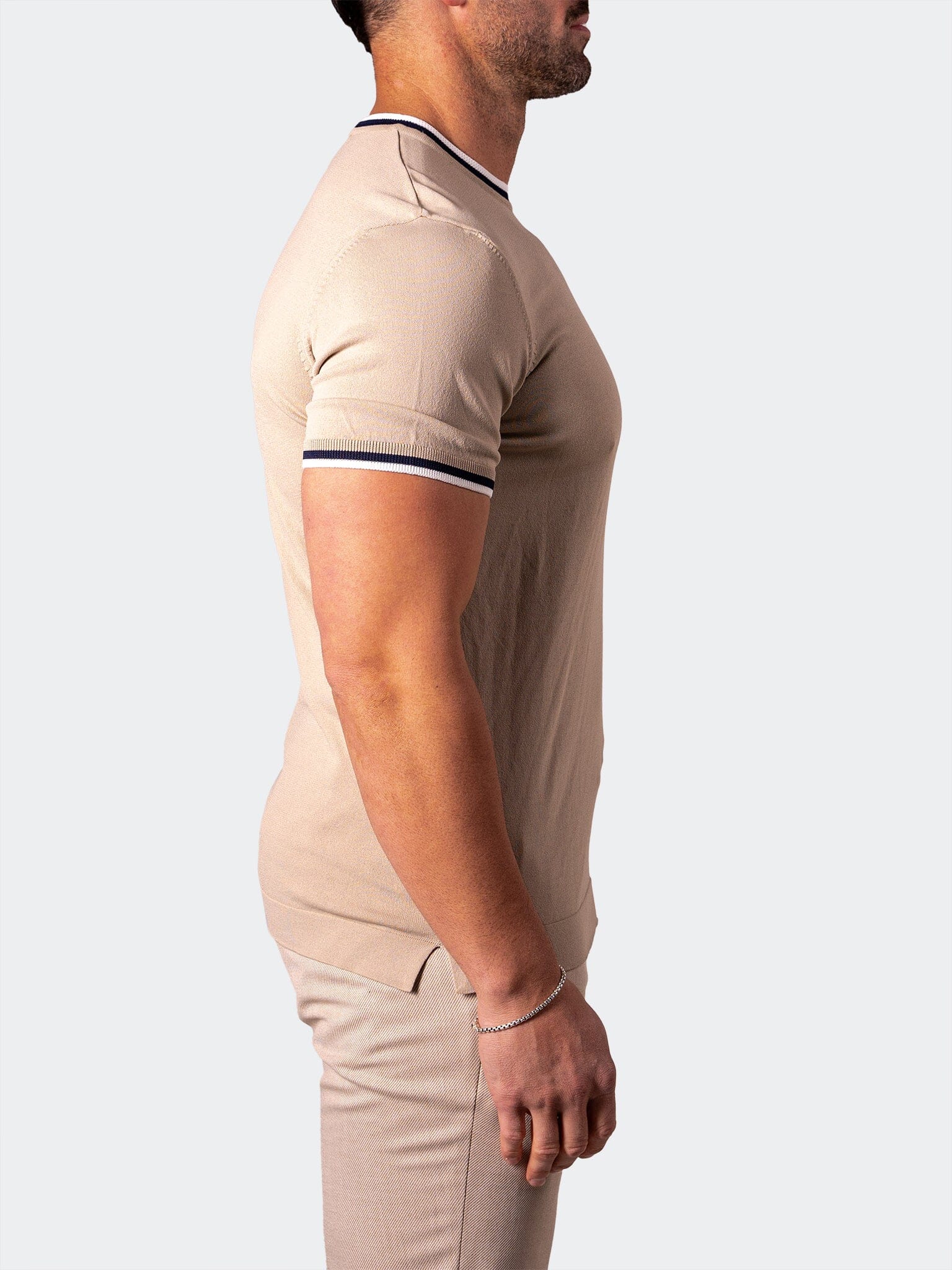 Latte Brown Short Sleeve Sweater