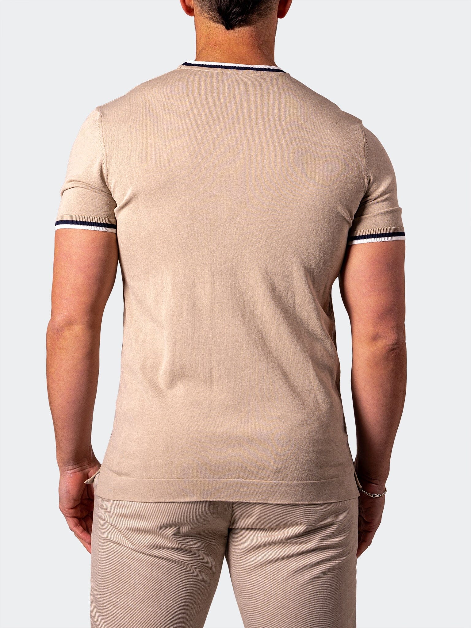 Latte Brown Short Sleeve Sweater