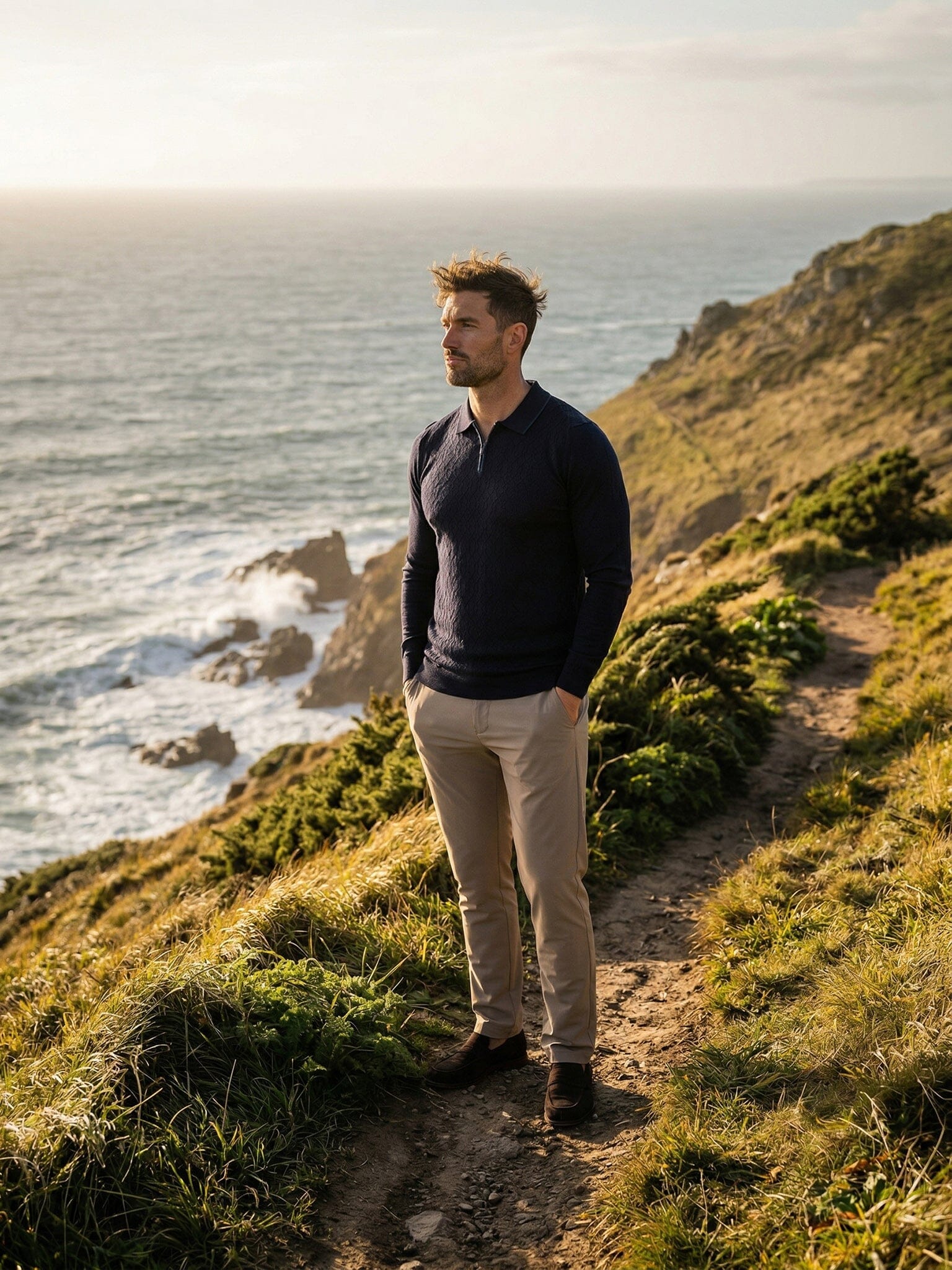 Knitted Passion Navy Sweater