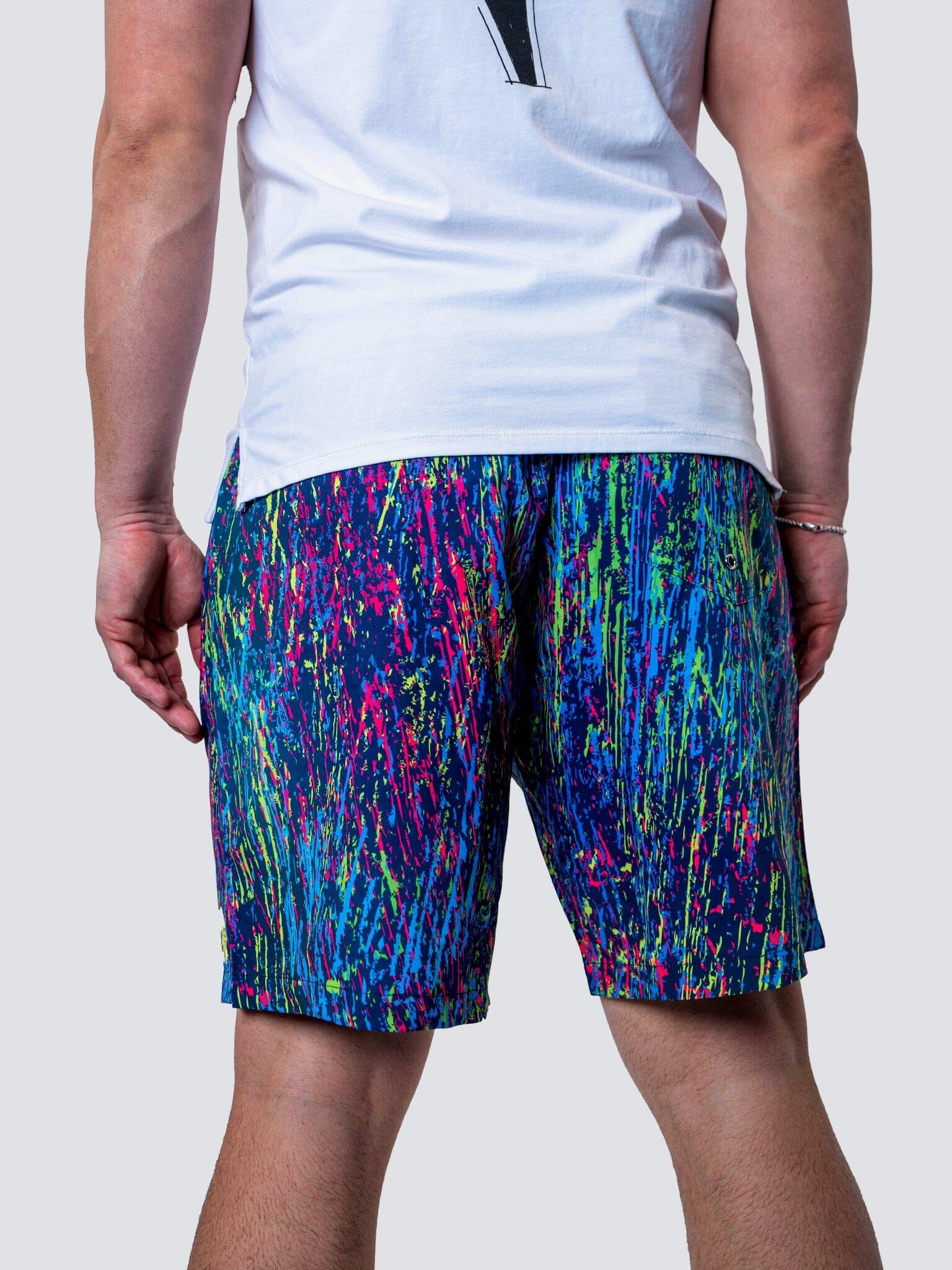Lion Fluo Black Swim Shorts