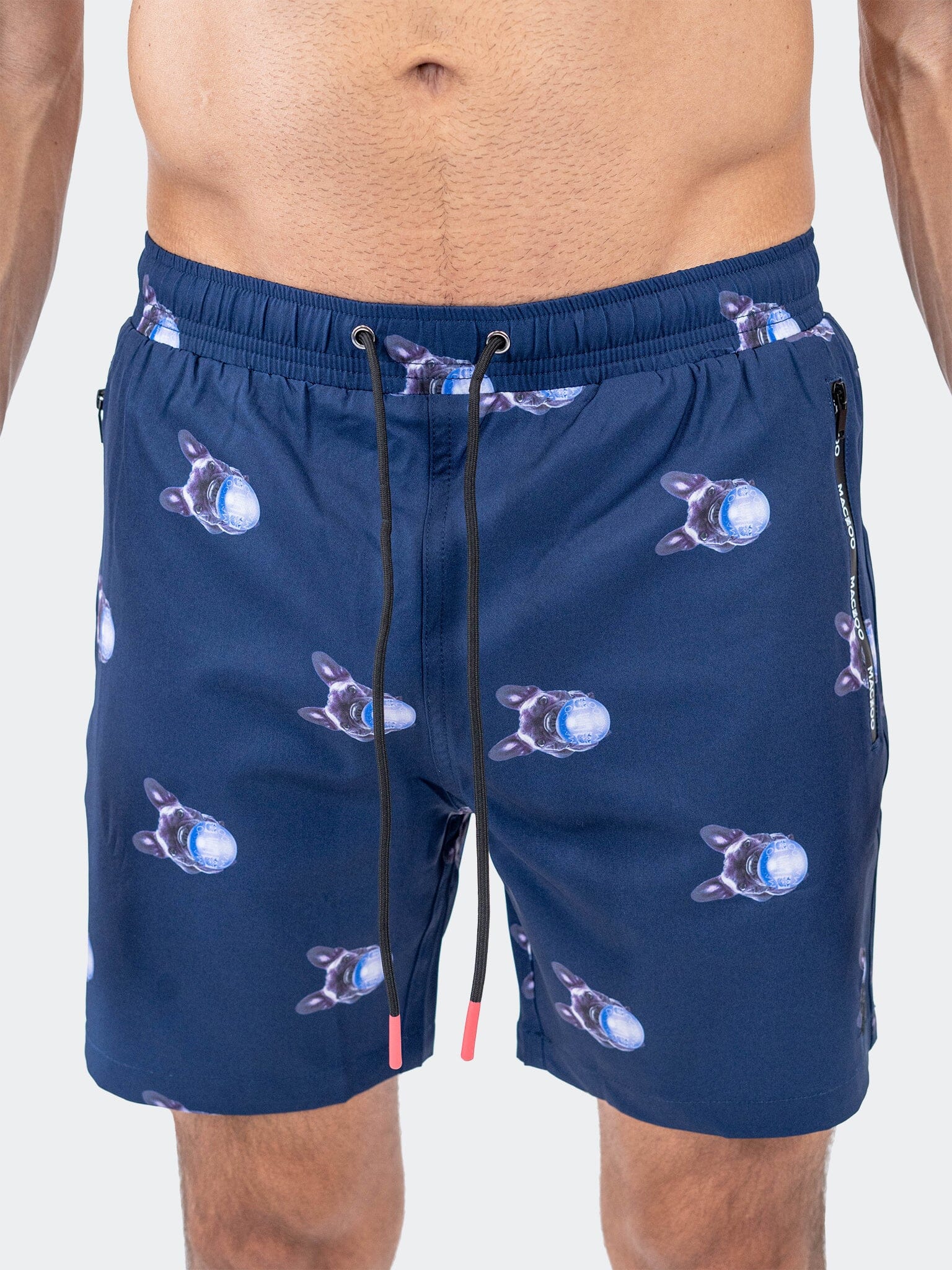 Lion Frenchie Navy Swim Shorts