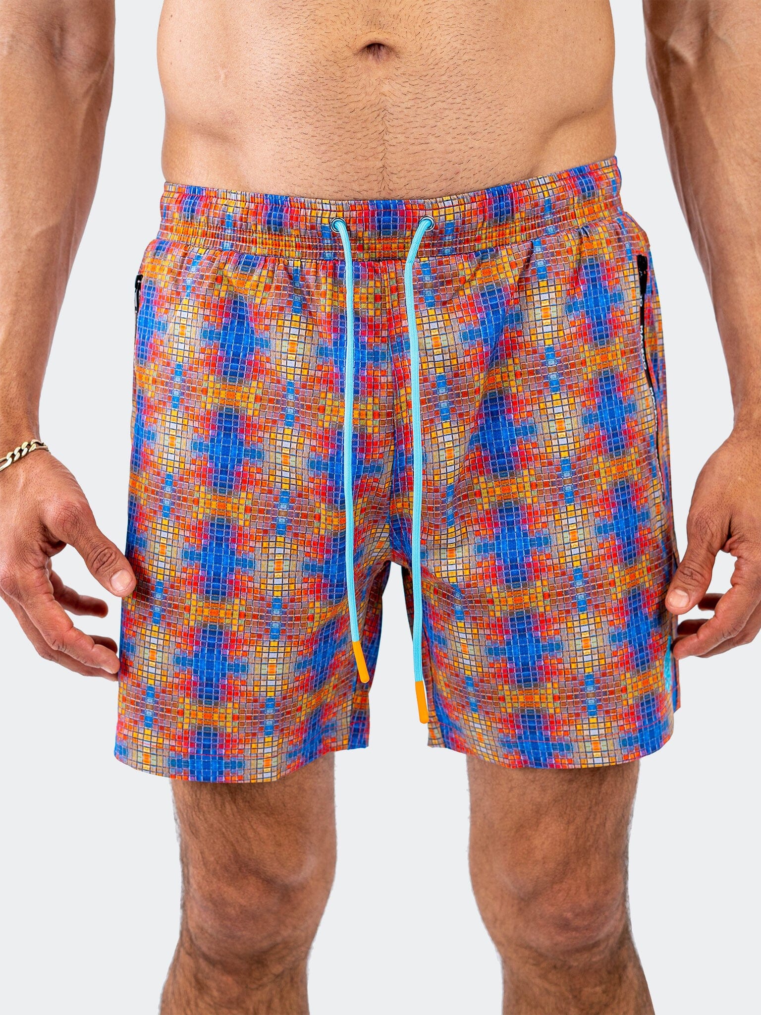 Lion MiniSquare Orange Swim Shorts