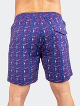 Swim LionRetro Blue View-5