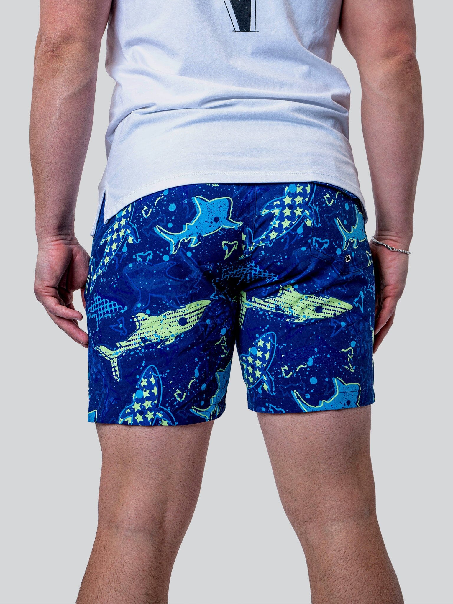 Lion Shark Blue Swim Shorts