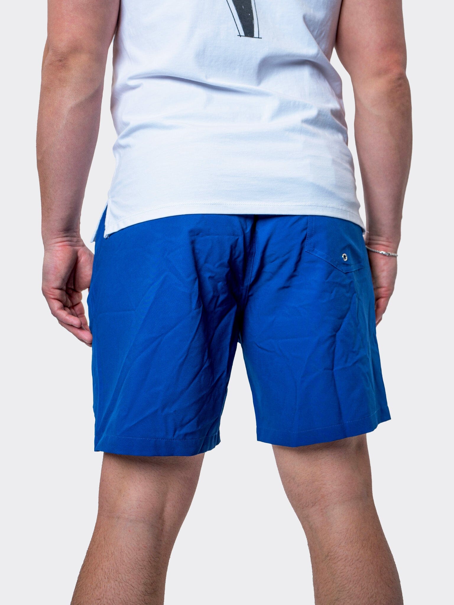 Perm Lion Solid Blue Swim Shorts
