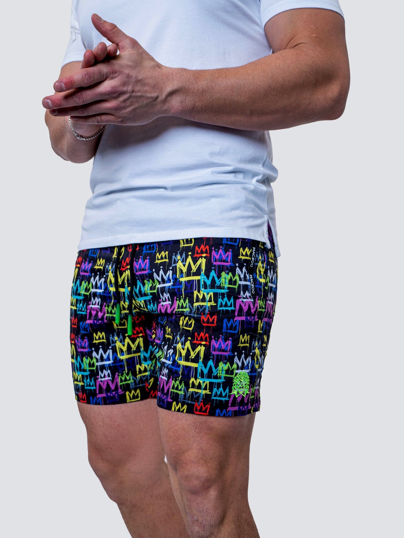Lion Spray Crown Swim Trunks