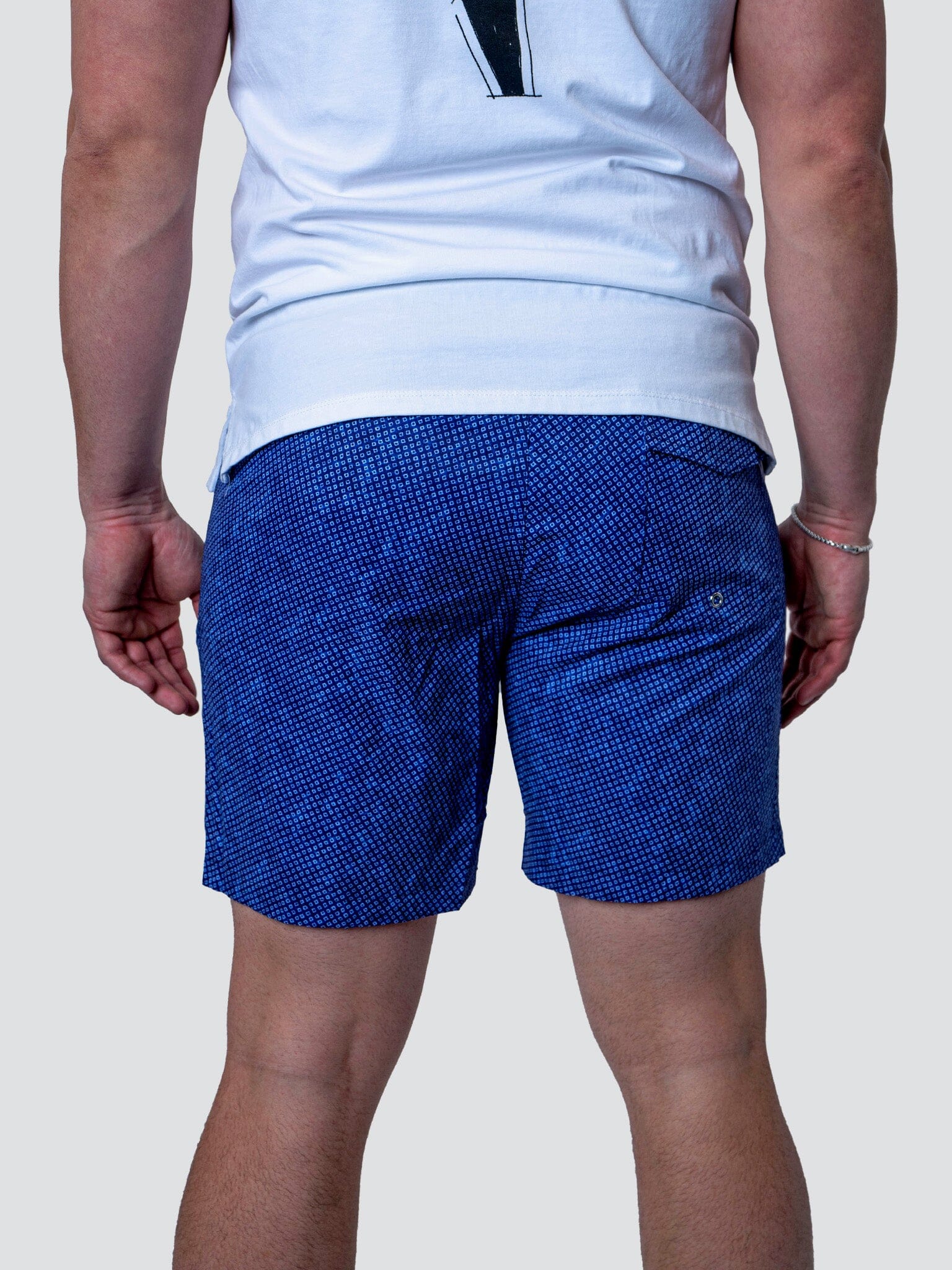 Lion Square Dot Blue Swim Shorts