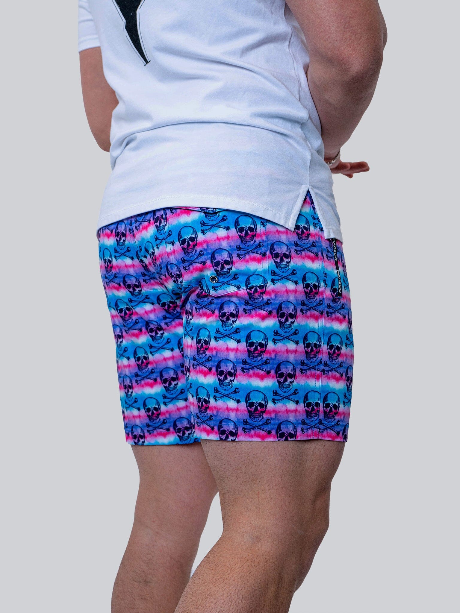Lion TieDyeSkull Swim Shorts