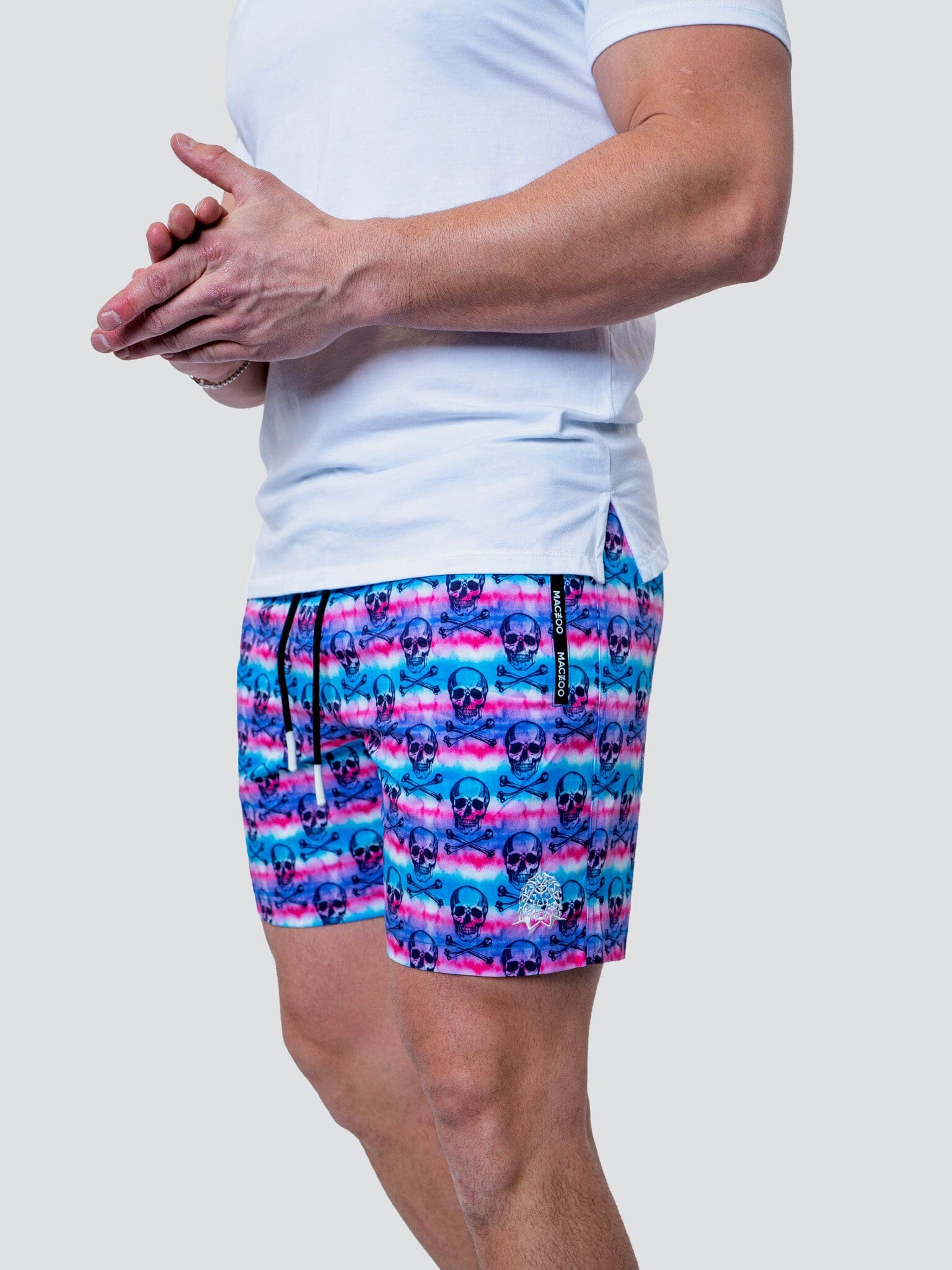 Lion TieDyeSkull Swim Shorts