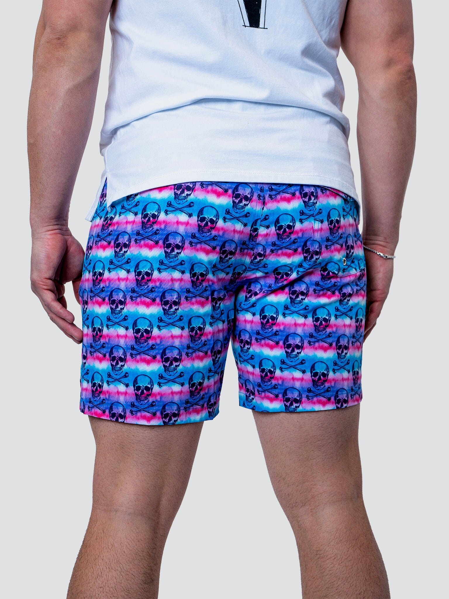 Lion TieDyeSkull Swim Shorts