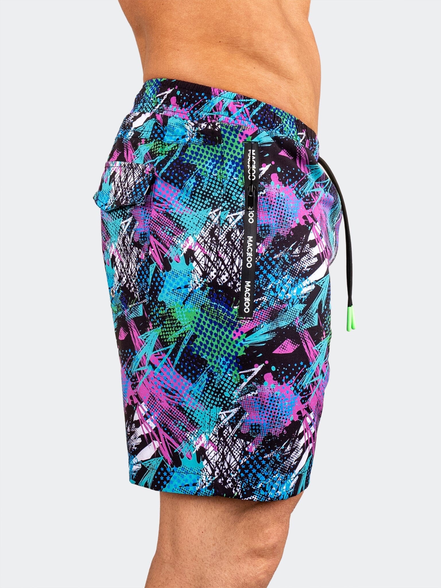 Lion Graffiti Black Swim Shorts