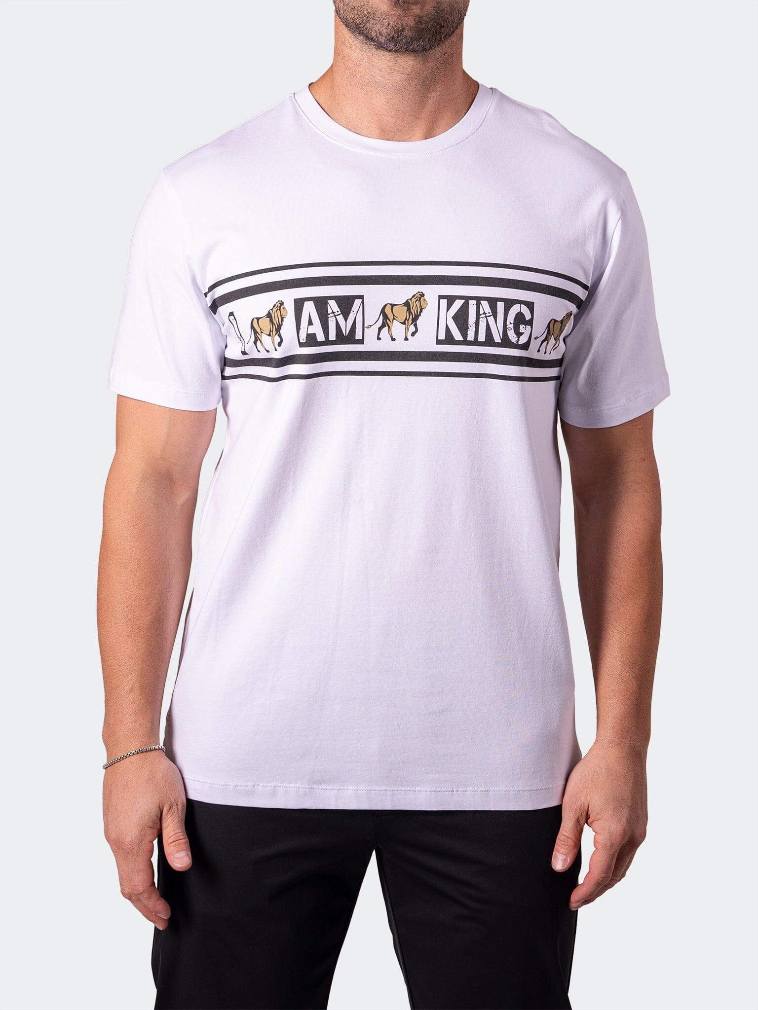 I Am King White Tee