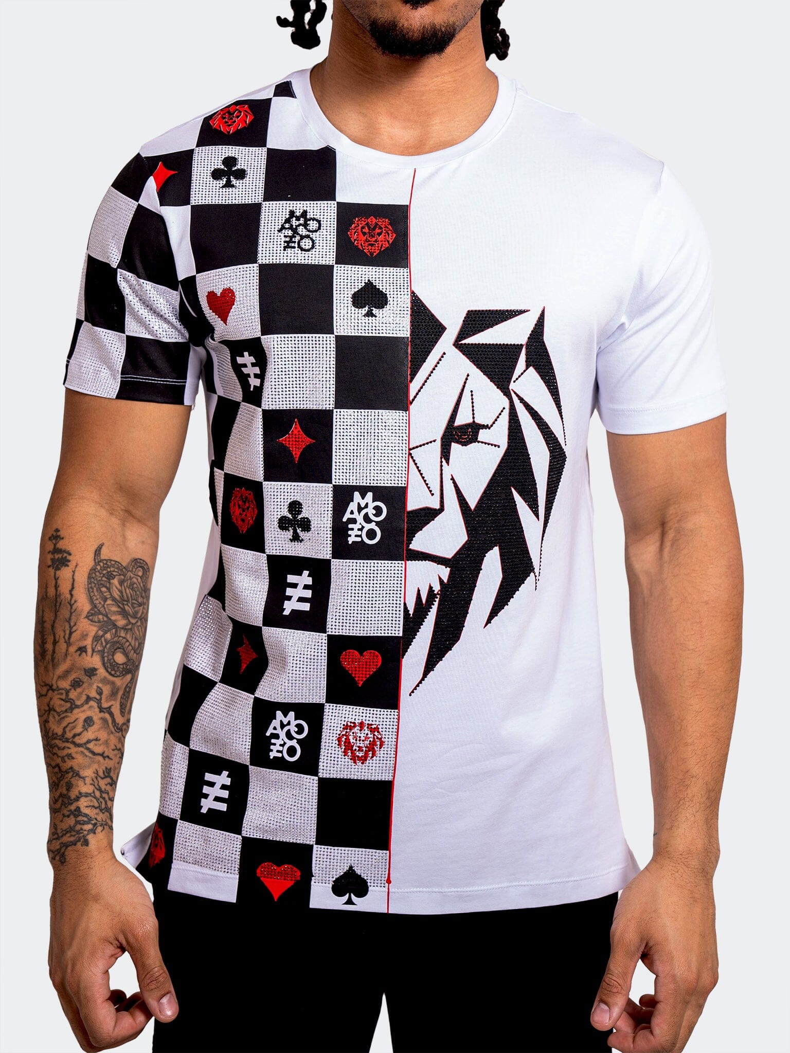 Tee LionChess White