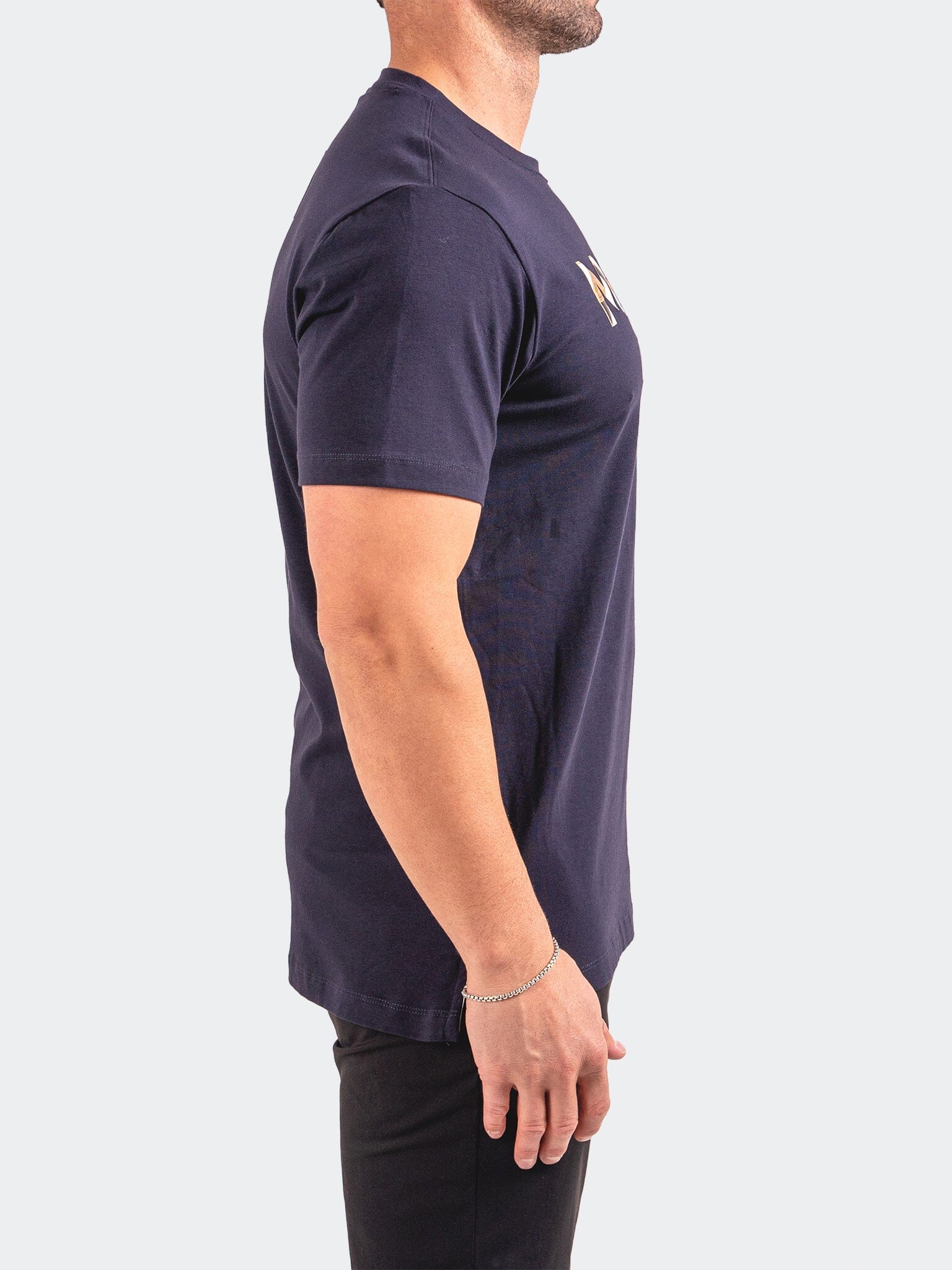 Logo Navy Blue Graphic Tee