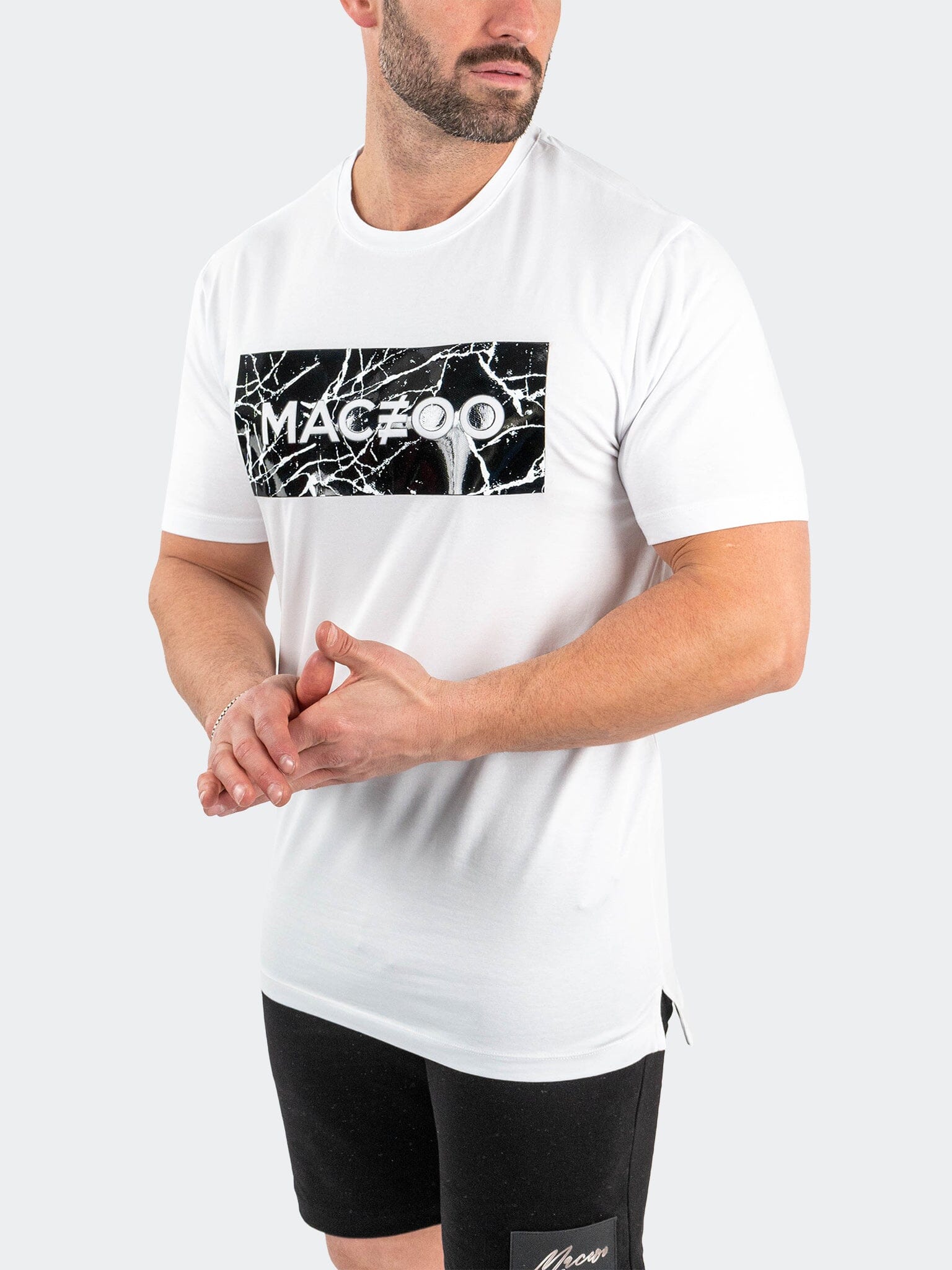 Tee MaceooMarble White