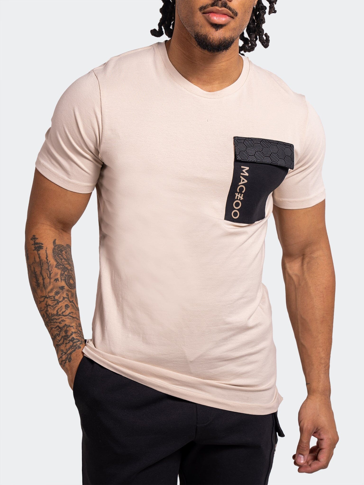 Tee Pocket65 Brown