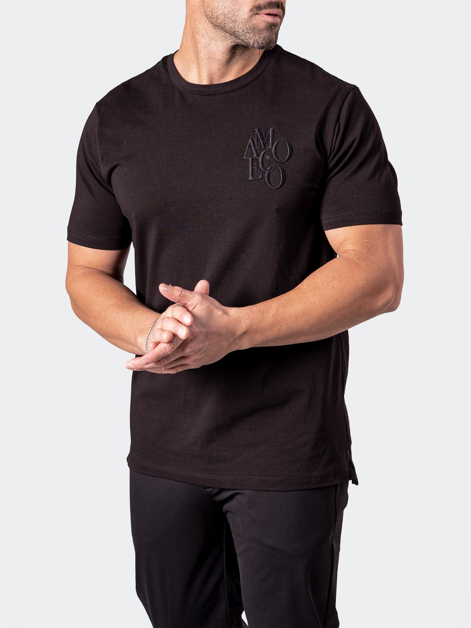 Resistance Embossed Black Tee