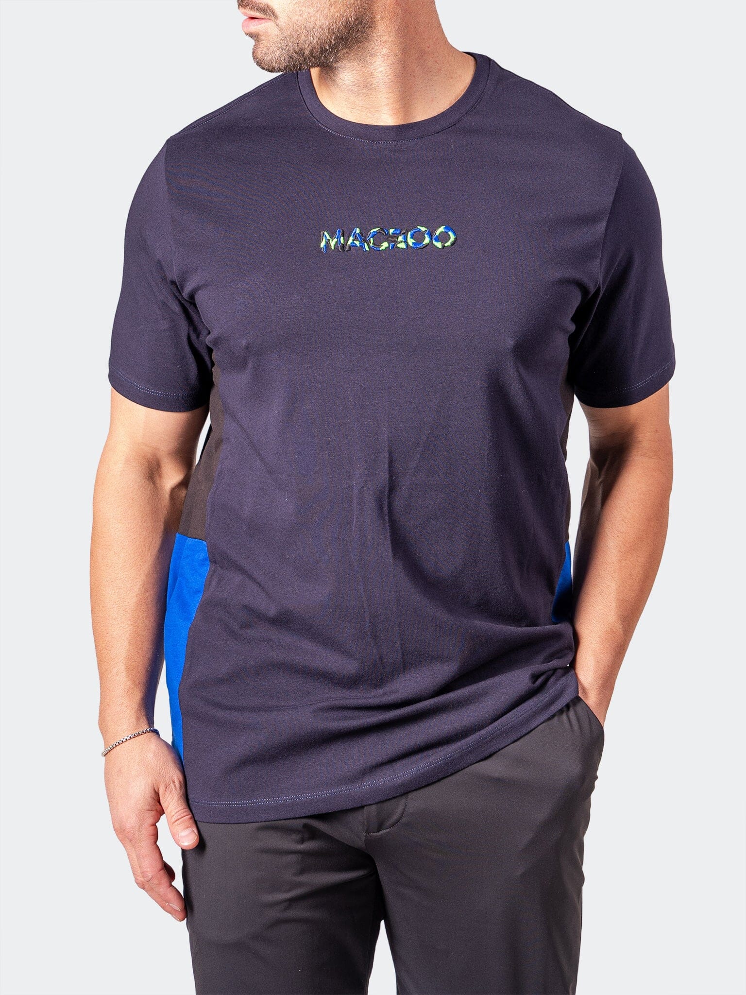 Resistance Embroidered Blue Tee