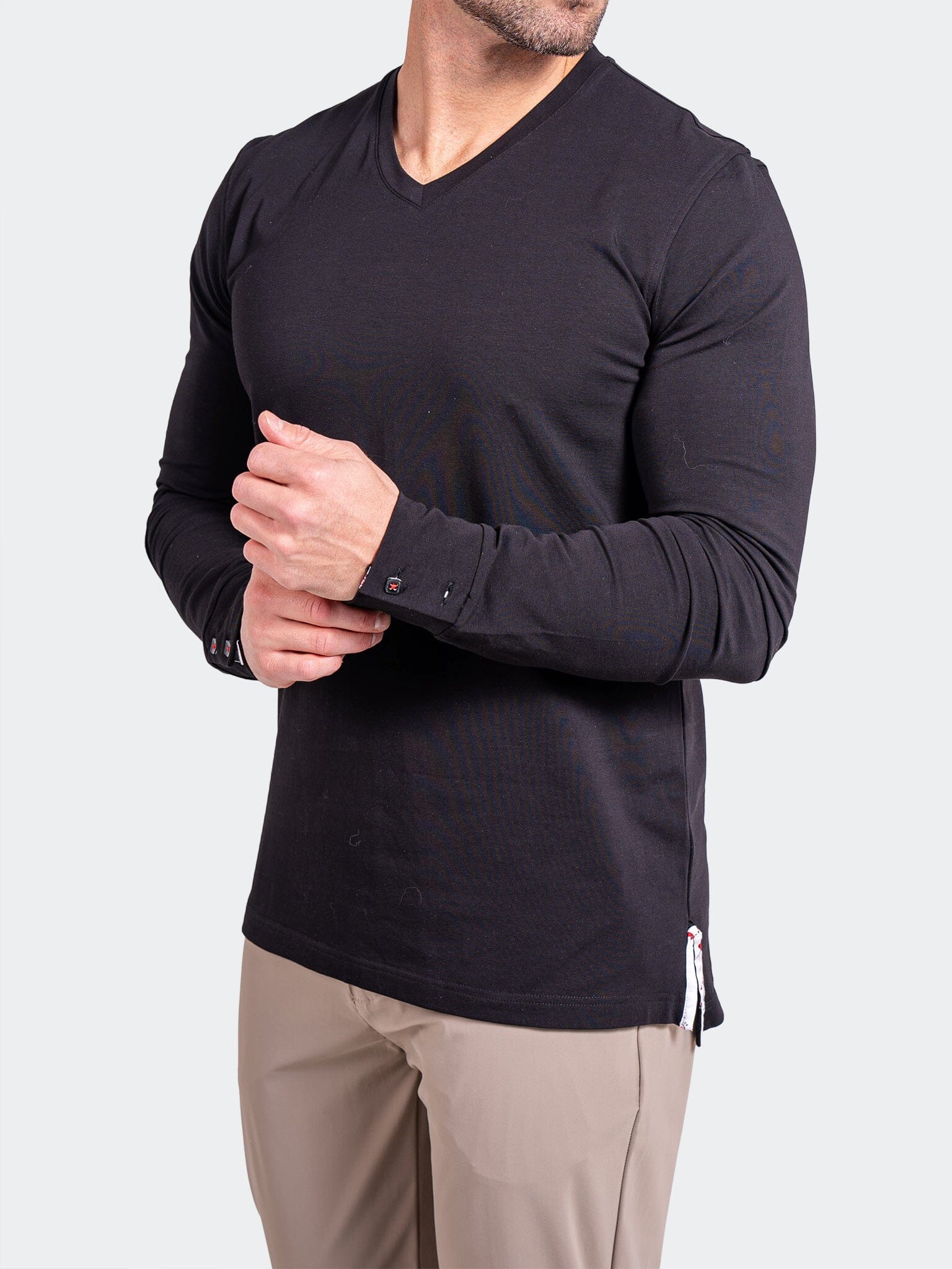 Edison Ascension Black V-Neck Tee