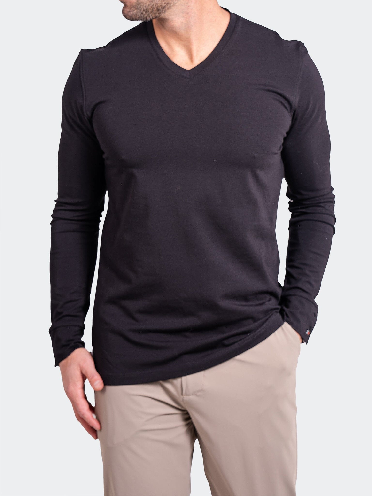Edison Ascension Black V-Neck Tee