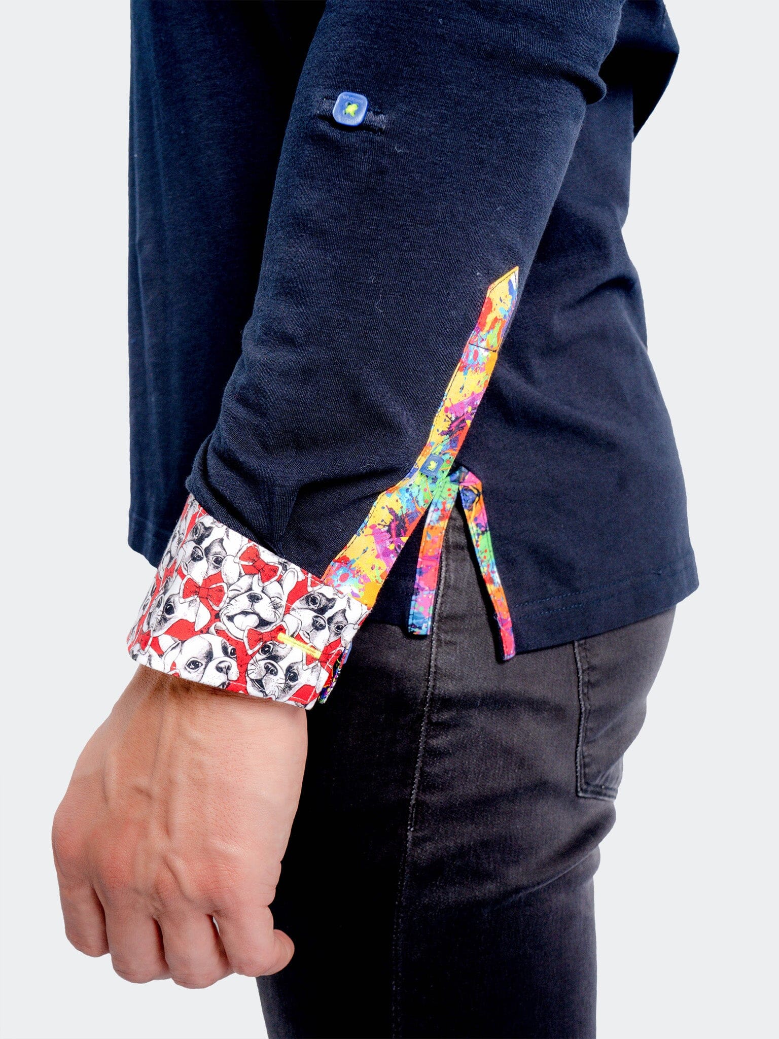 V-Neck Edison DogCuff Blue