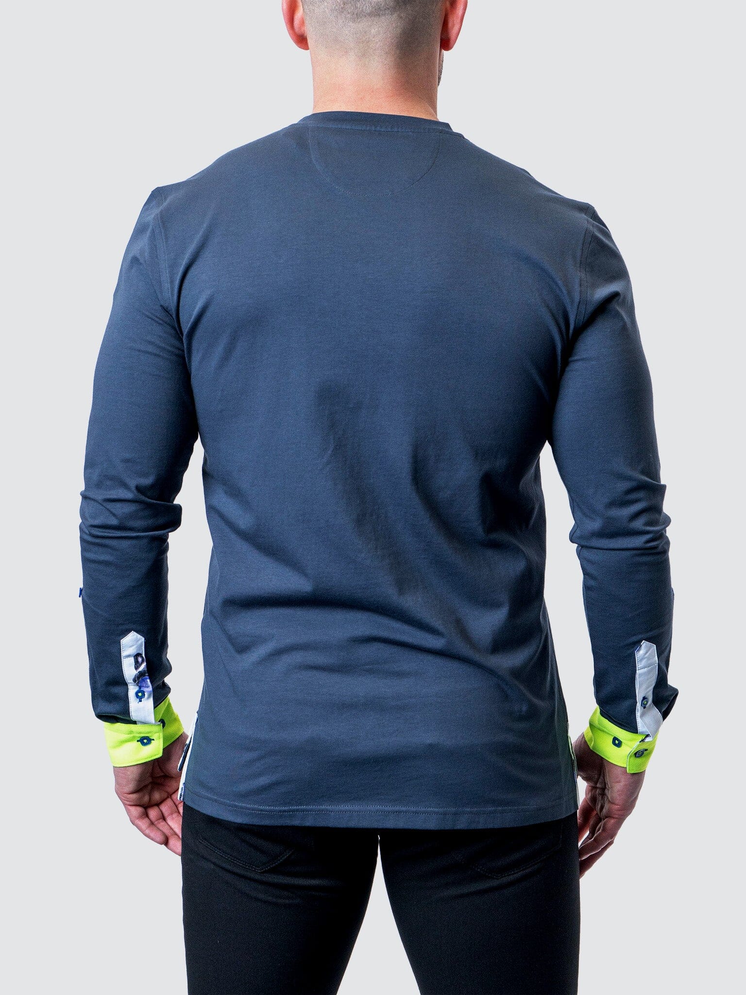 Edison NeonCuff Blue V-Neck