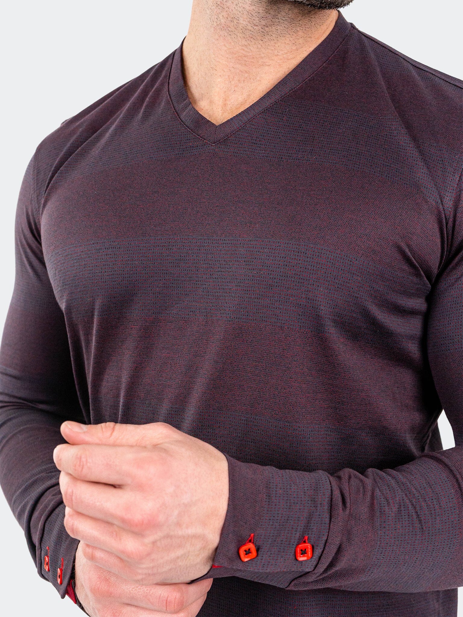 Edison Rustic Burgundy V-Neck