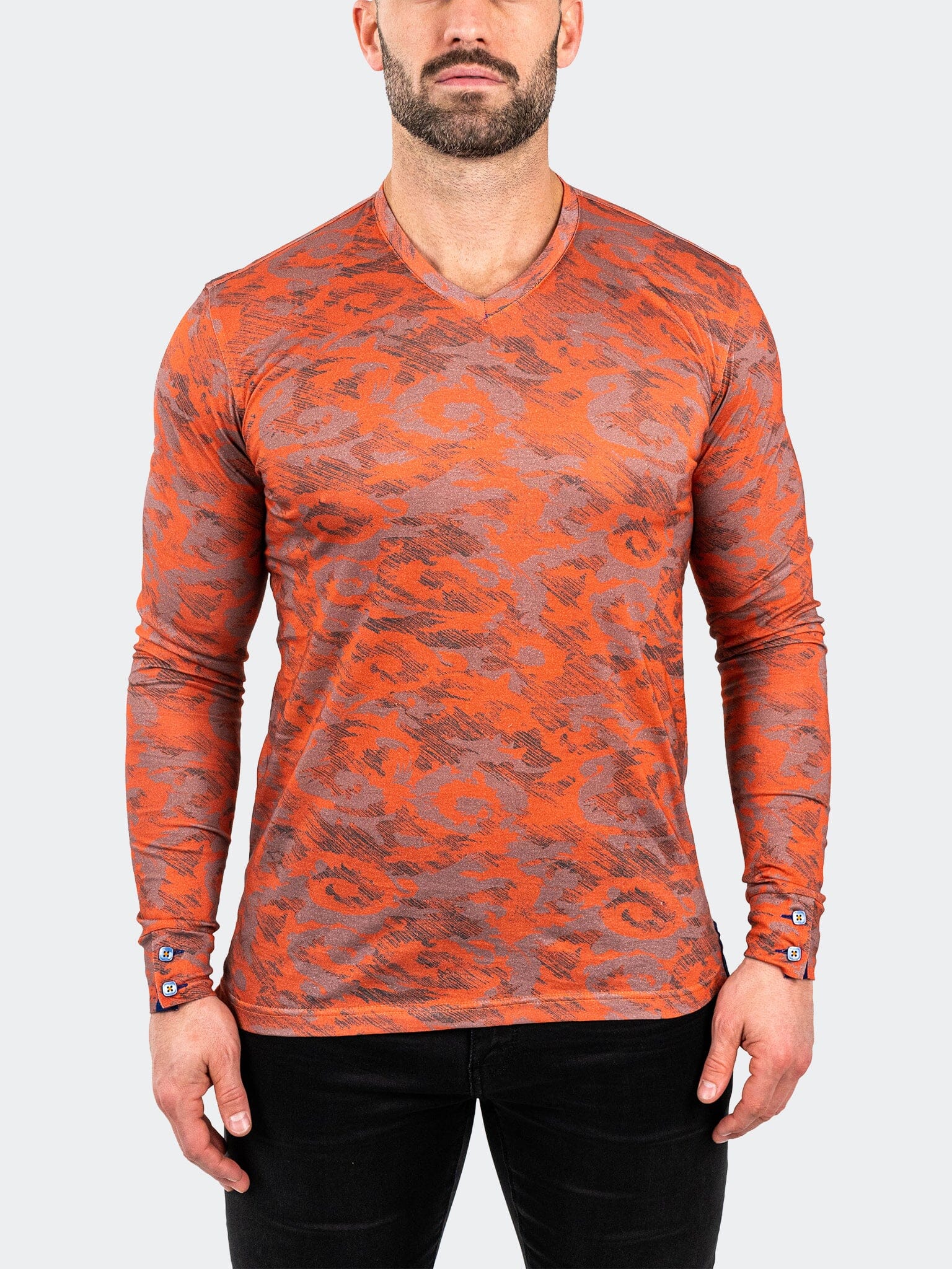 V-Neck EdisonVolcano Orange