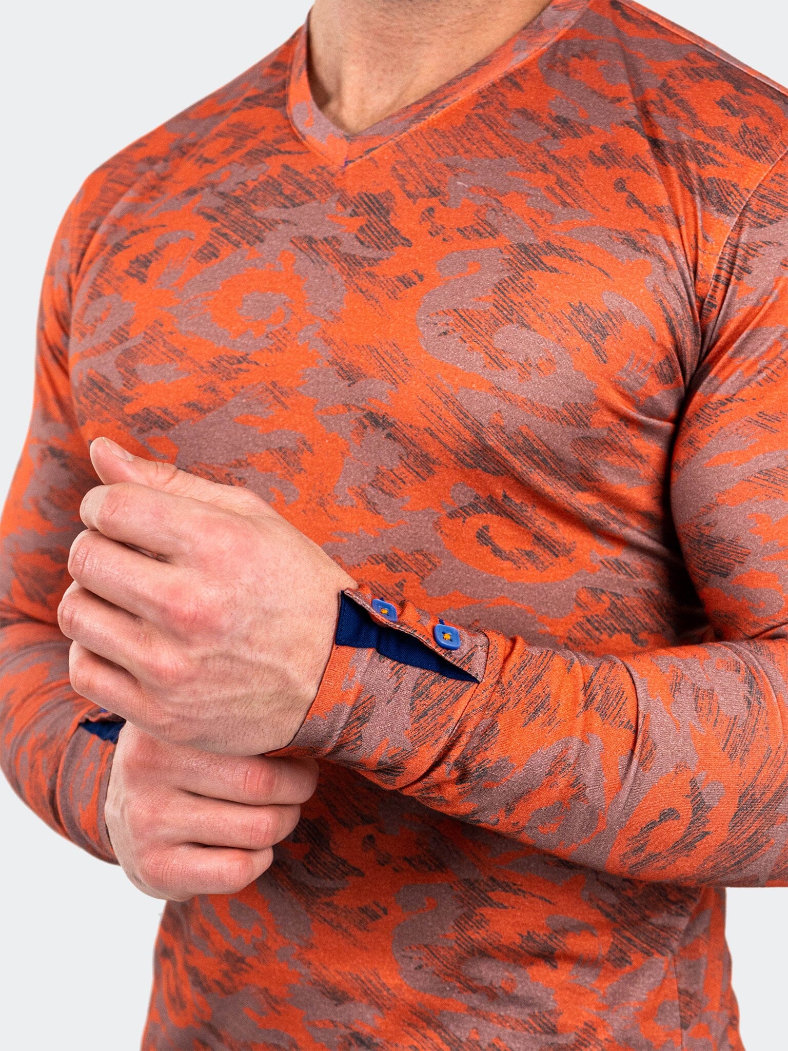 V-Neck EdisonVolcano Orange