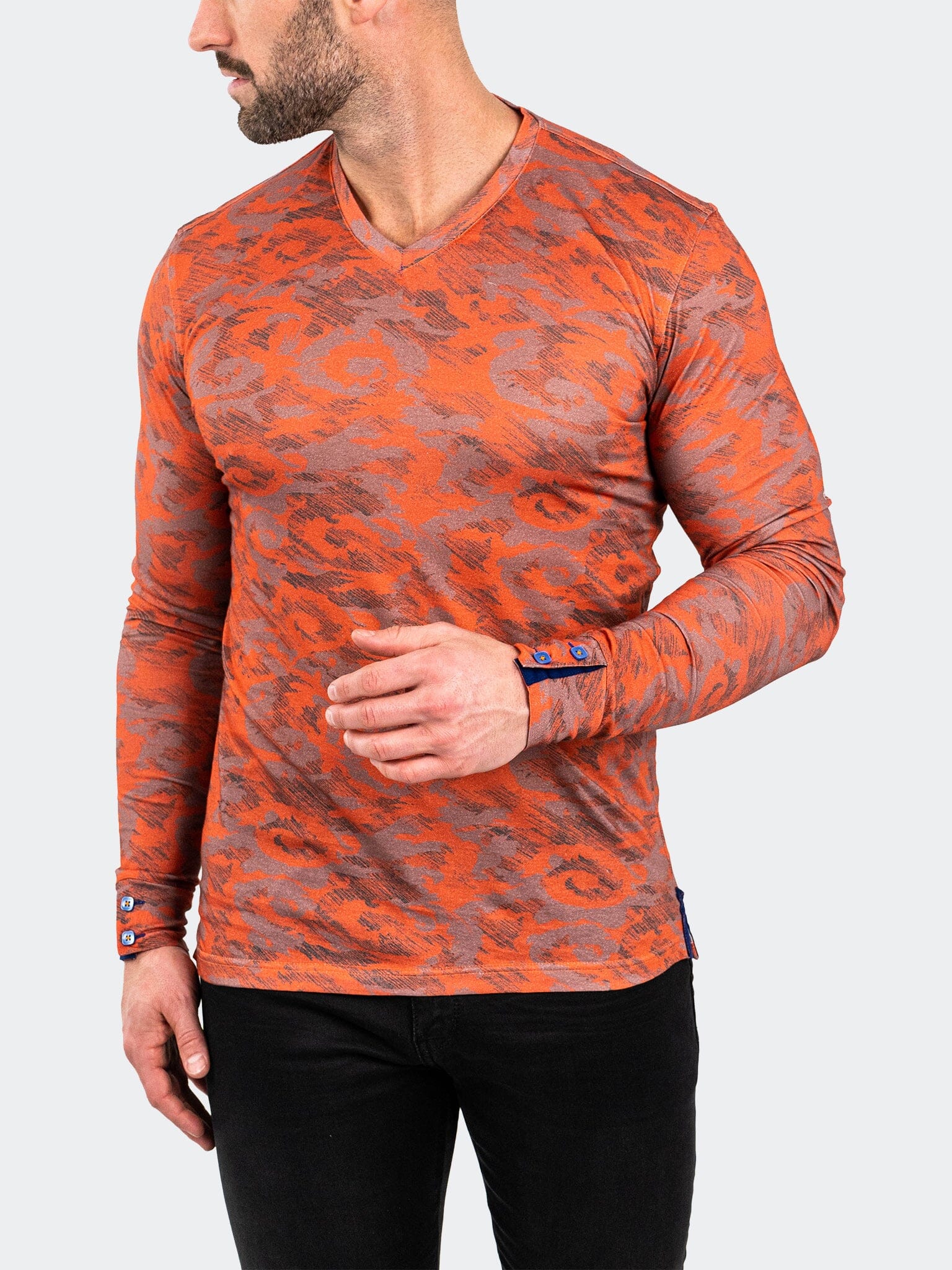 V-Neck EdisonVolcano Orange