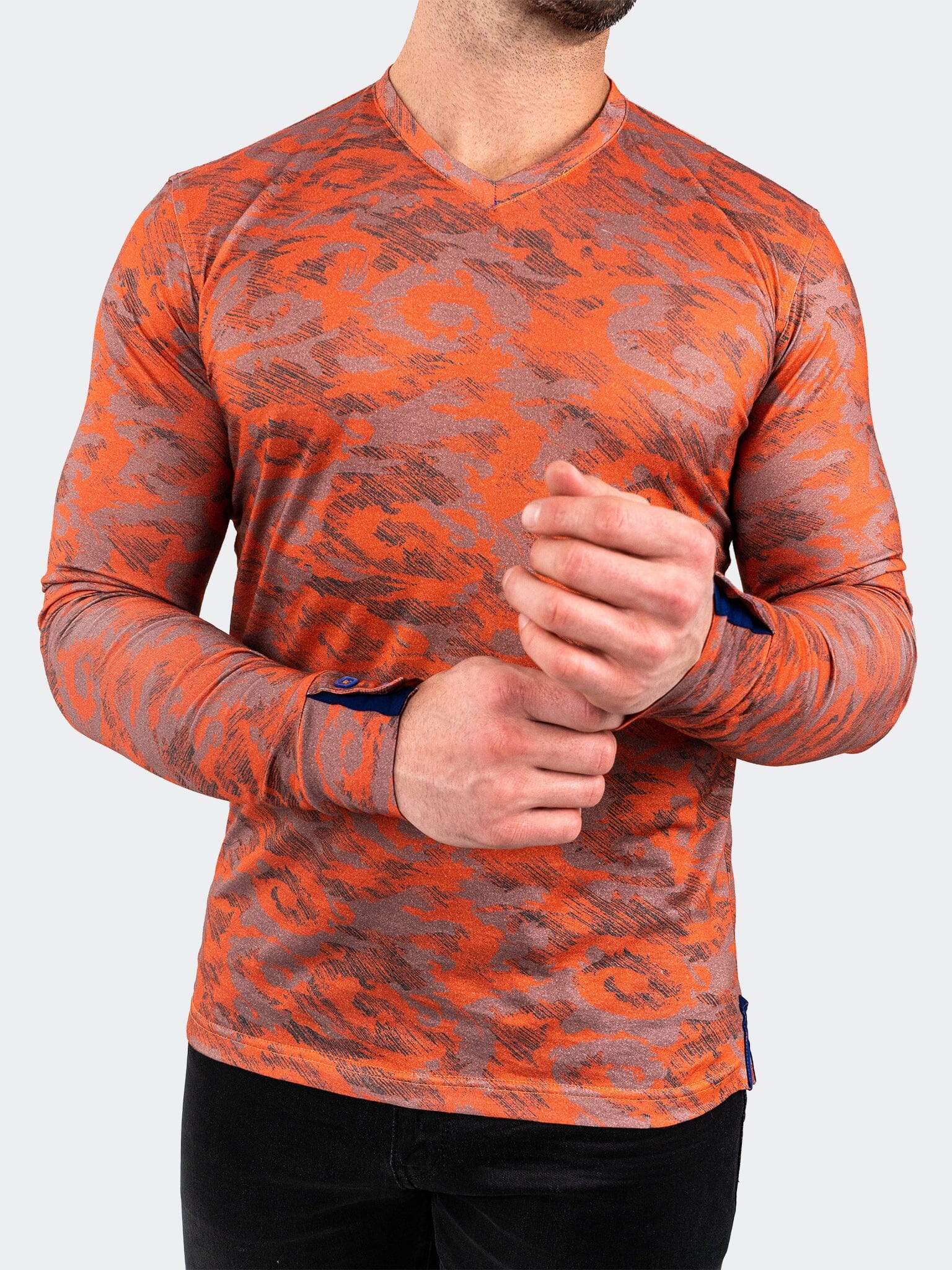 V-Neck EdisonVolcano Orange