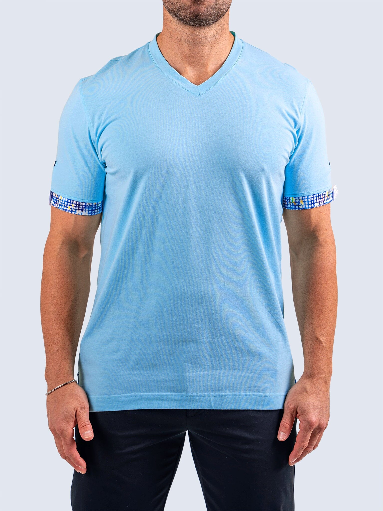 Vivaldi Pastel Green V-Neck Tee