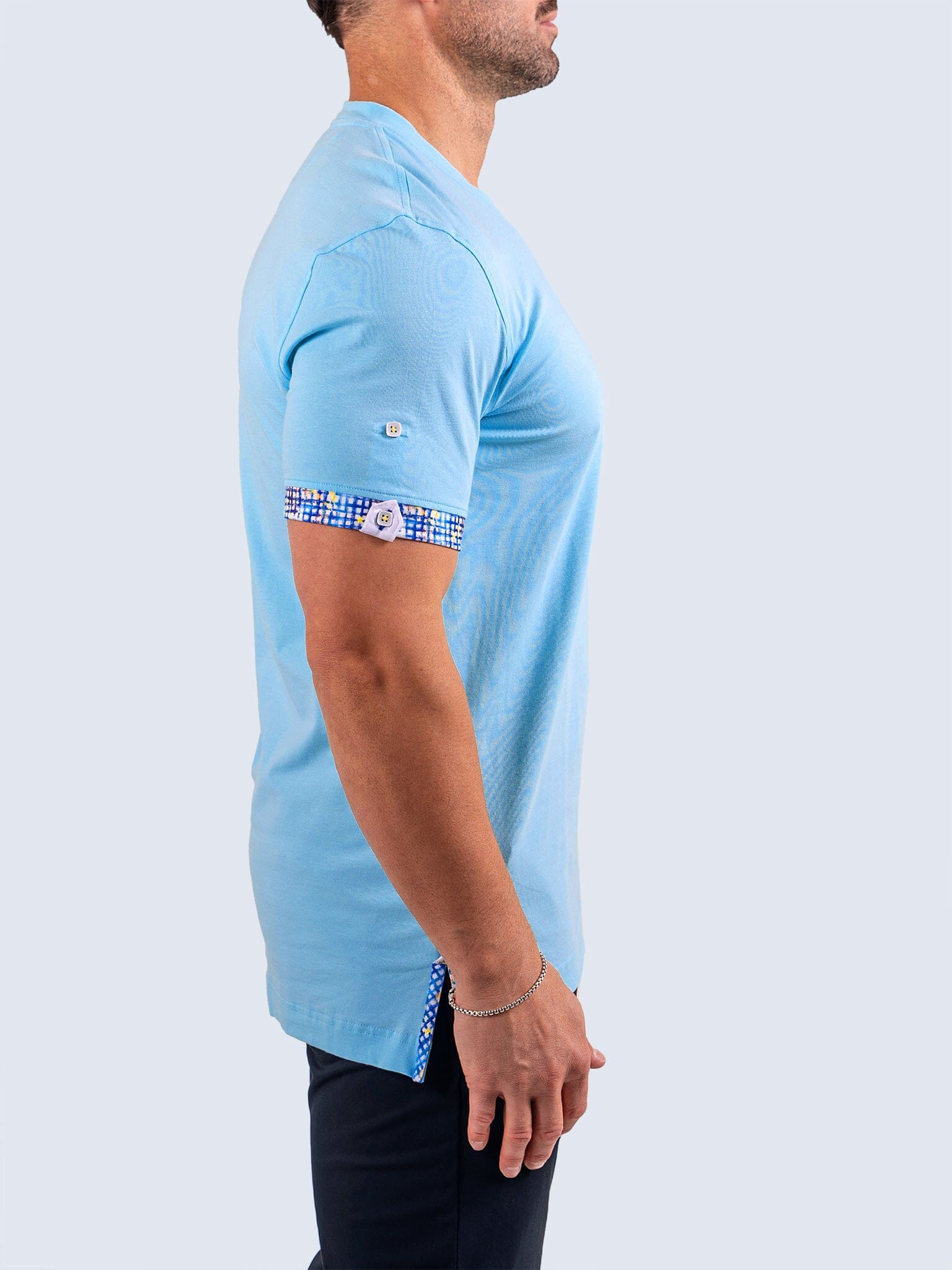 Vivaldi Pastel Green V-Neck Tee
