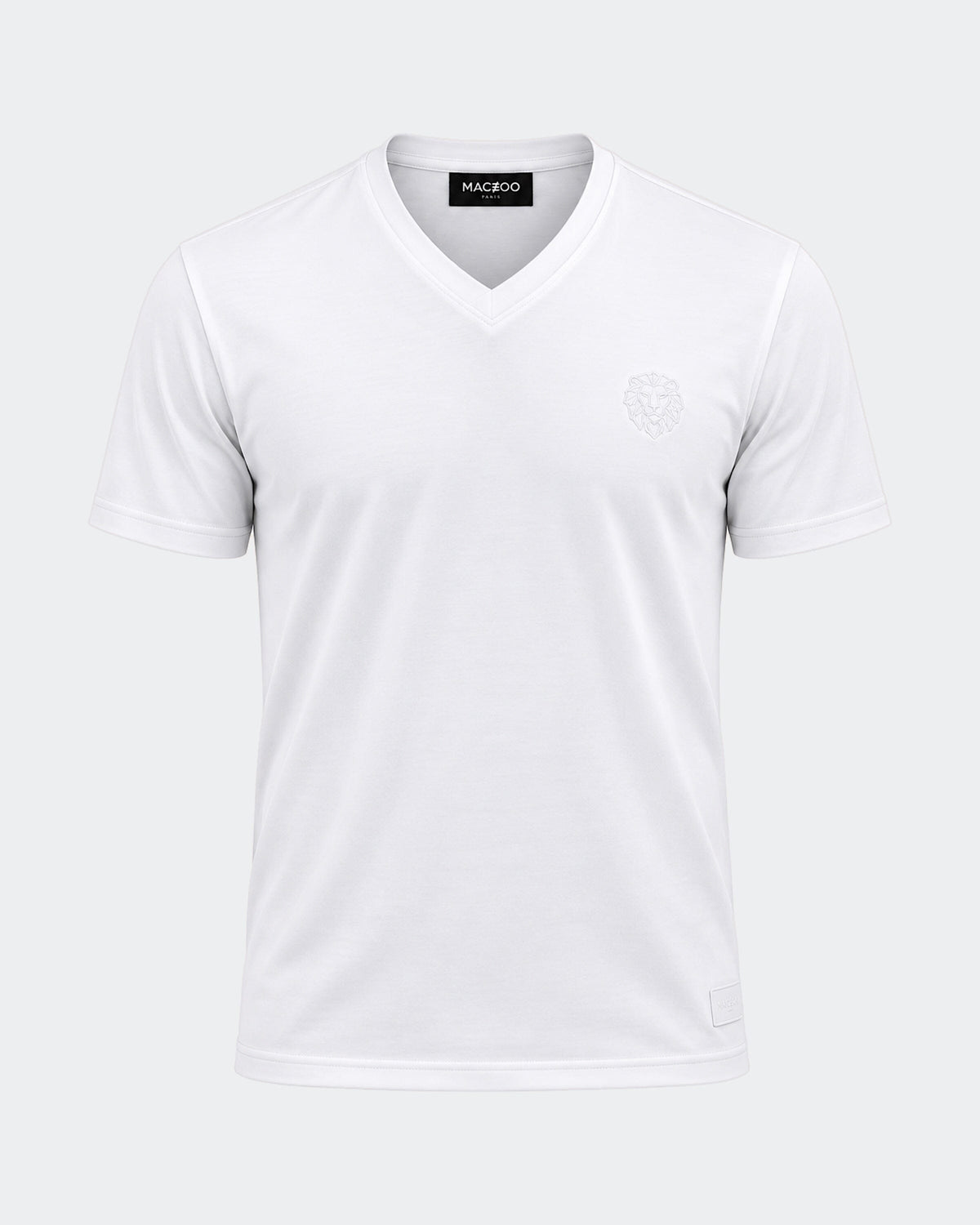 V-Neck SS Short Sleeve Unknown 0015 White