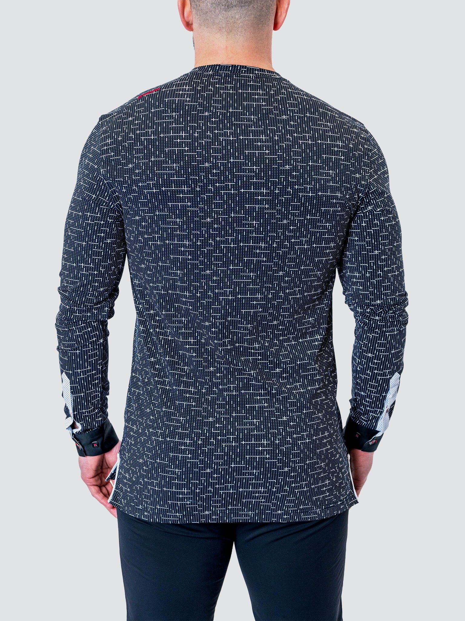 Perm Edison Tetris Black V-Neck
