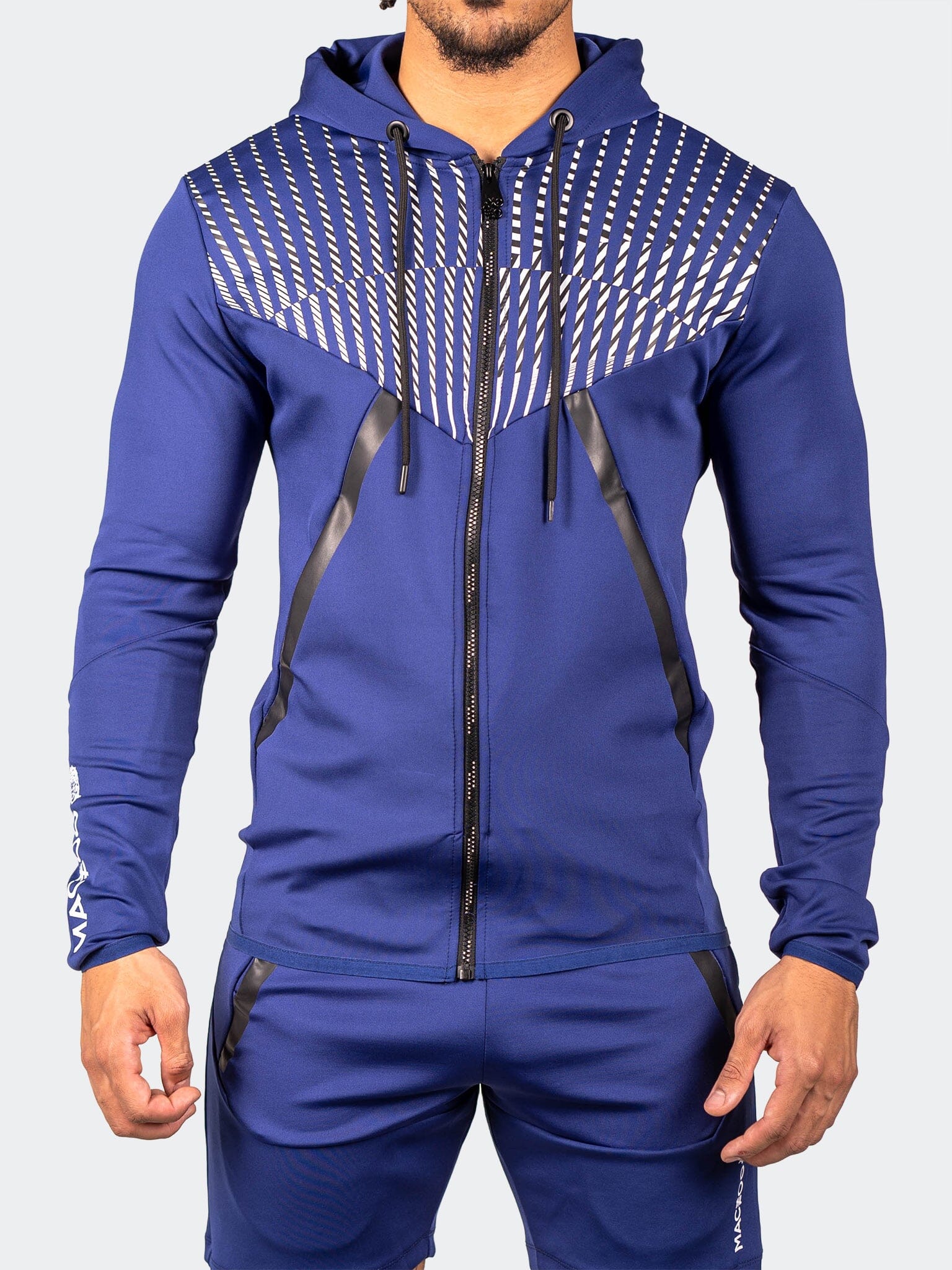 Shield Blue Zip Hoodie