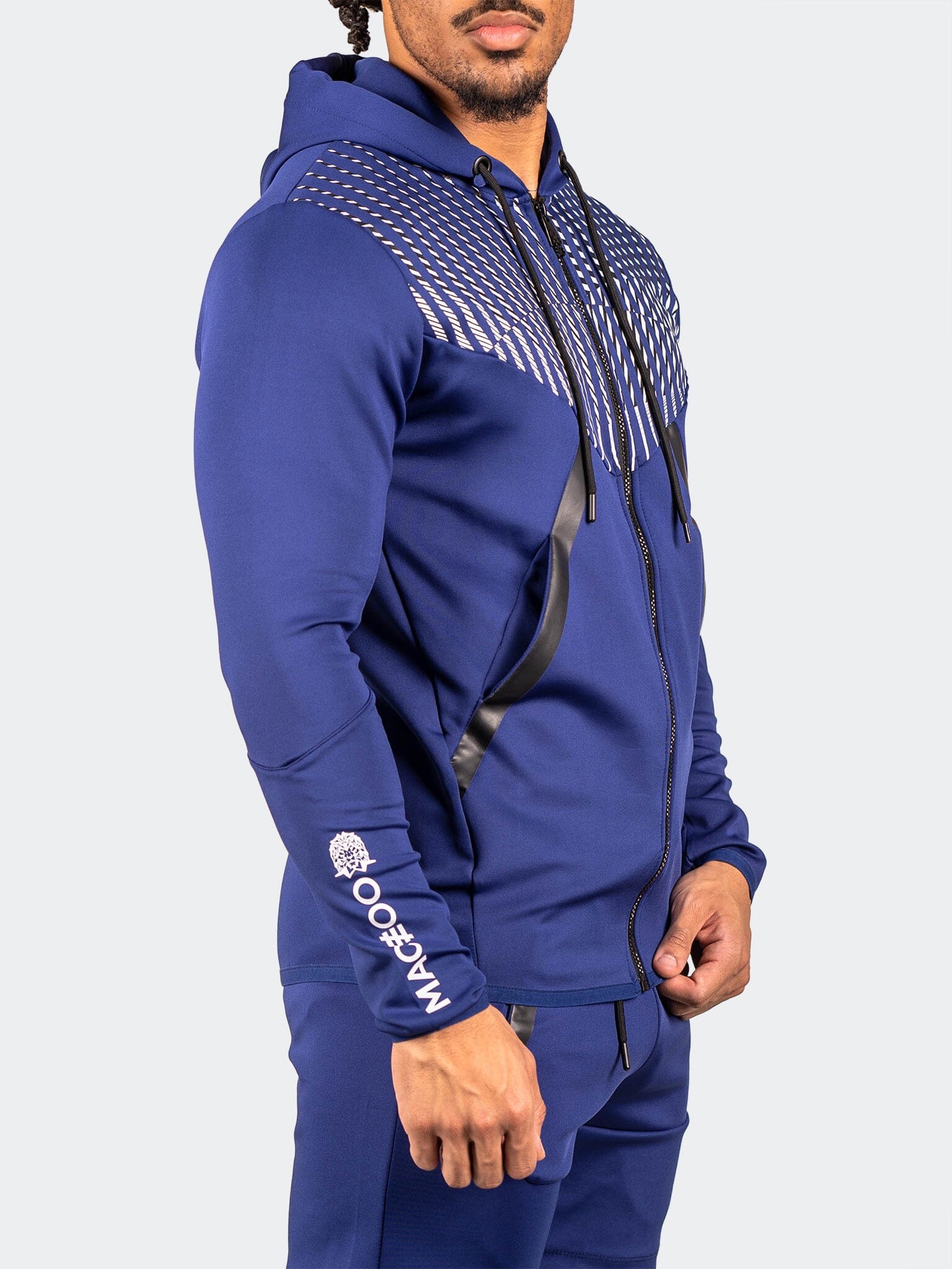 Shield Blue Zip Hoodie