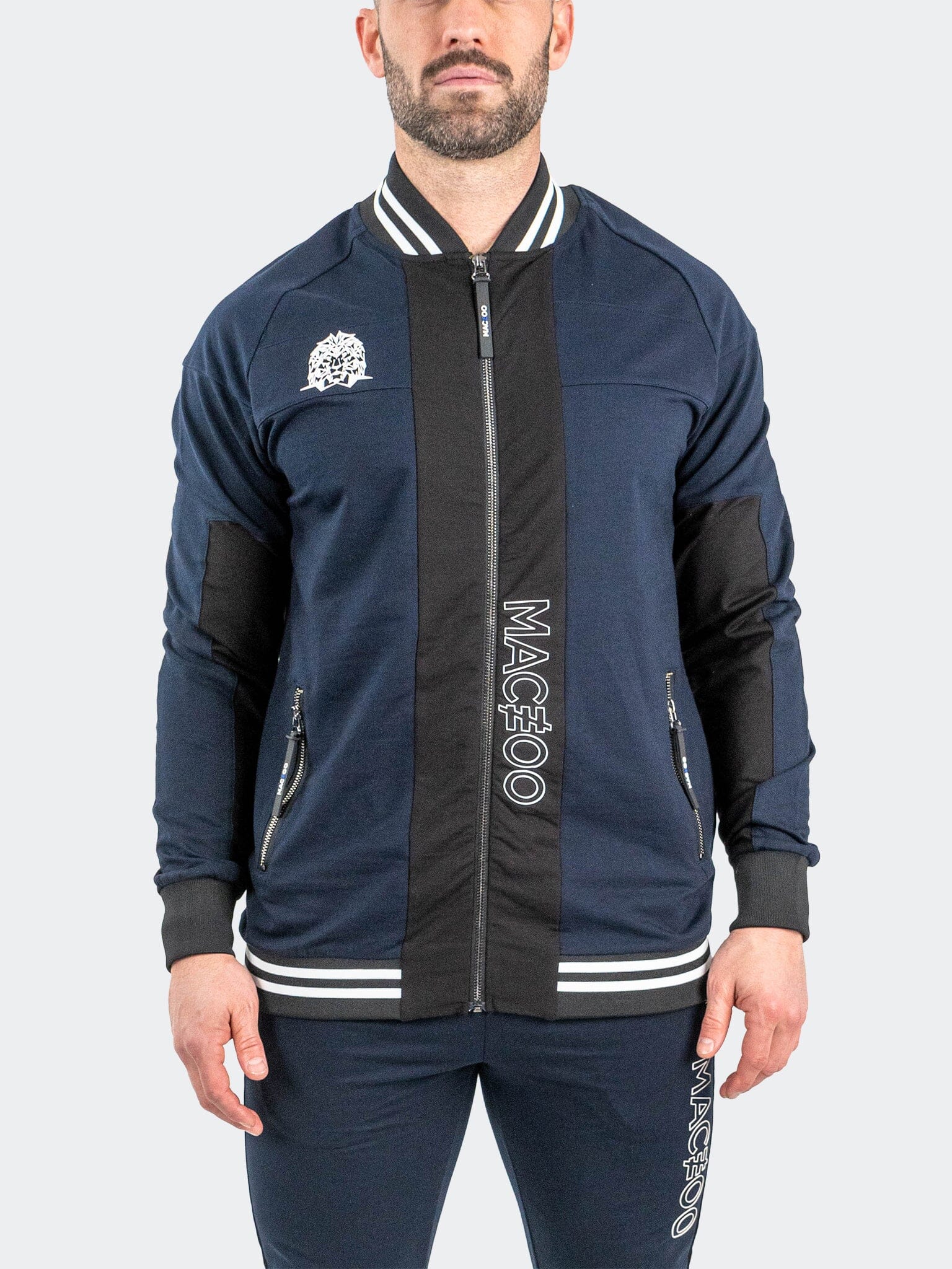 MidnightMotion Navy Zip Jacket