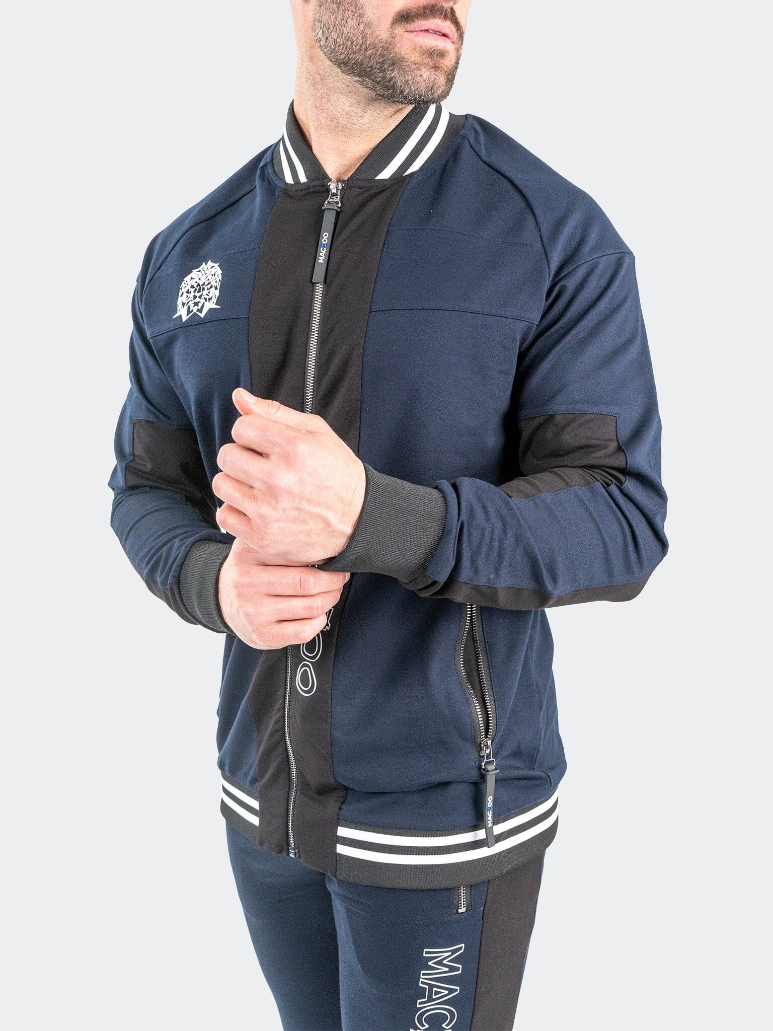 MidnightMotion Navy Zip Jacket