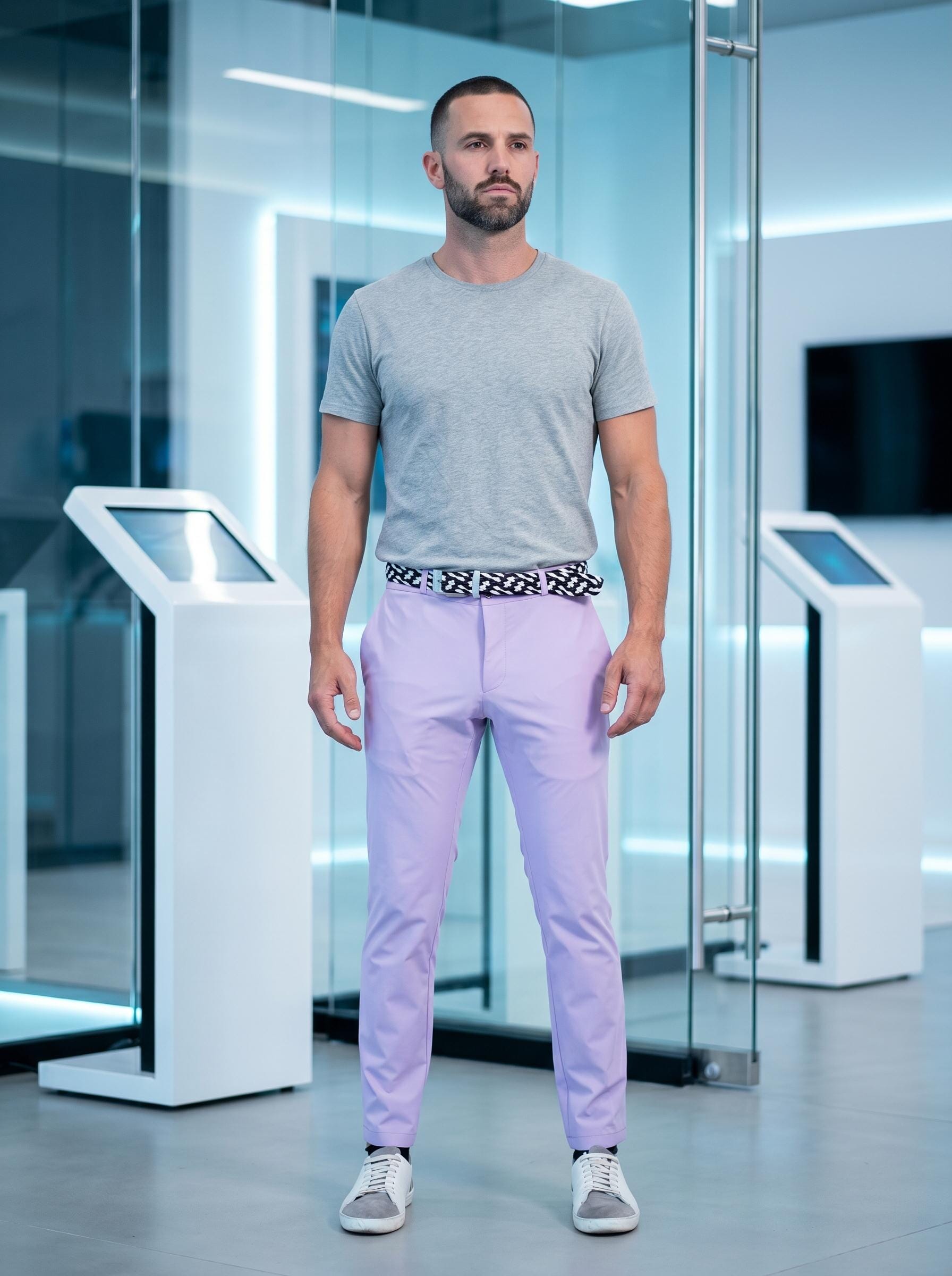 Classic Pink Stretch Pants