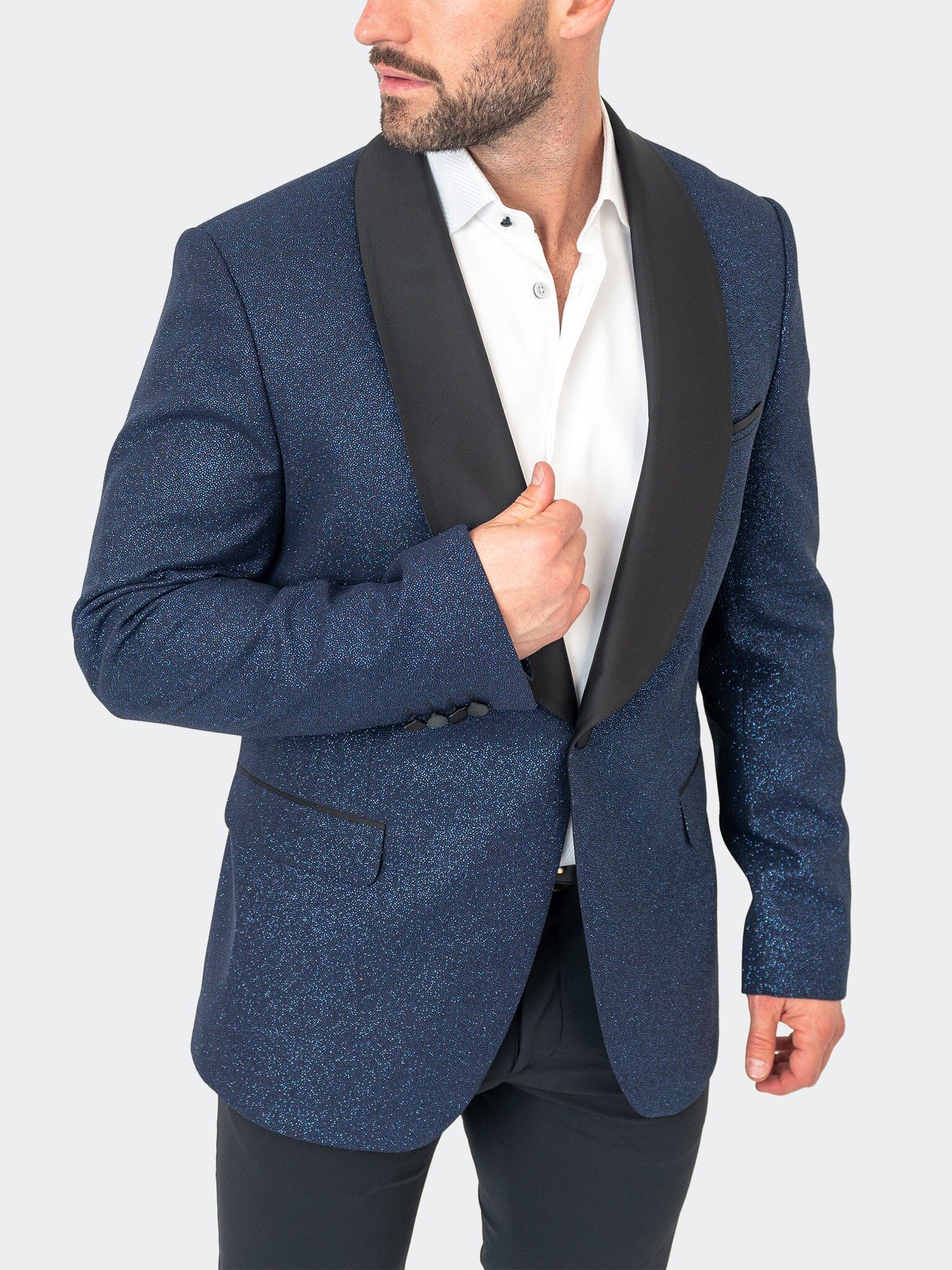 Shawl Ceremonial Blue Blazer
