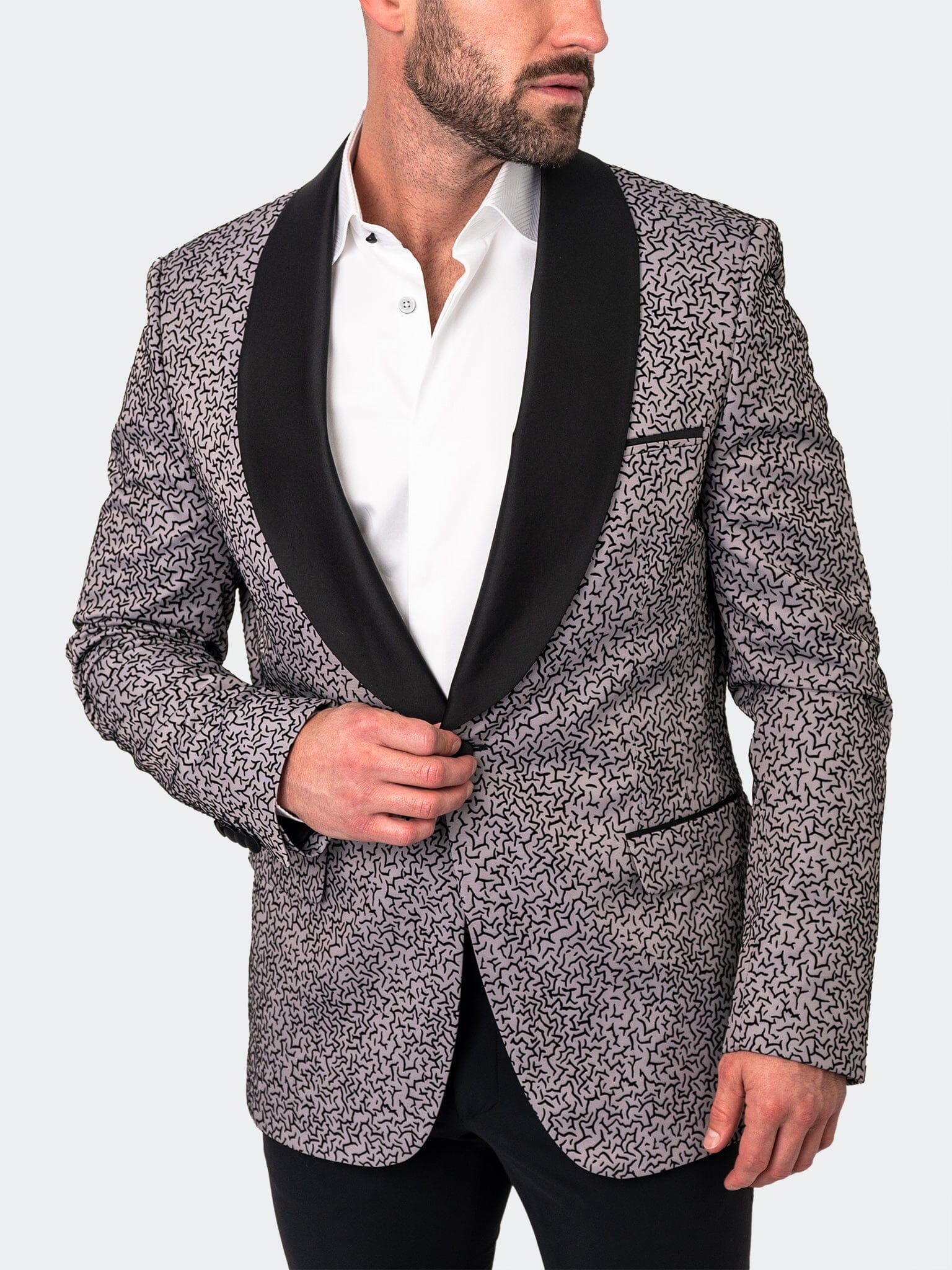 Shawl CeremonialGrey Blazer