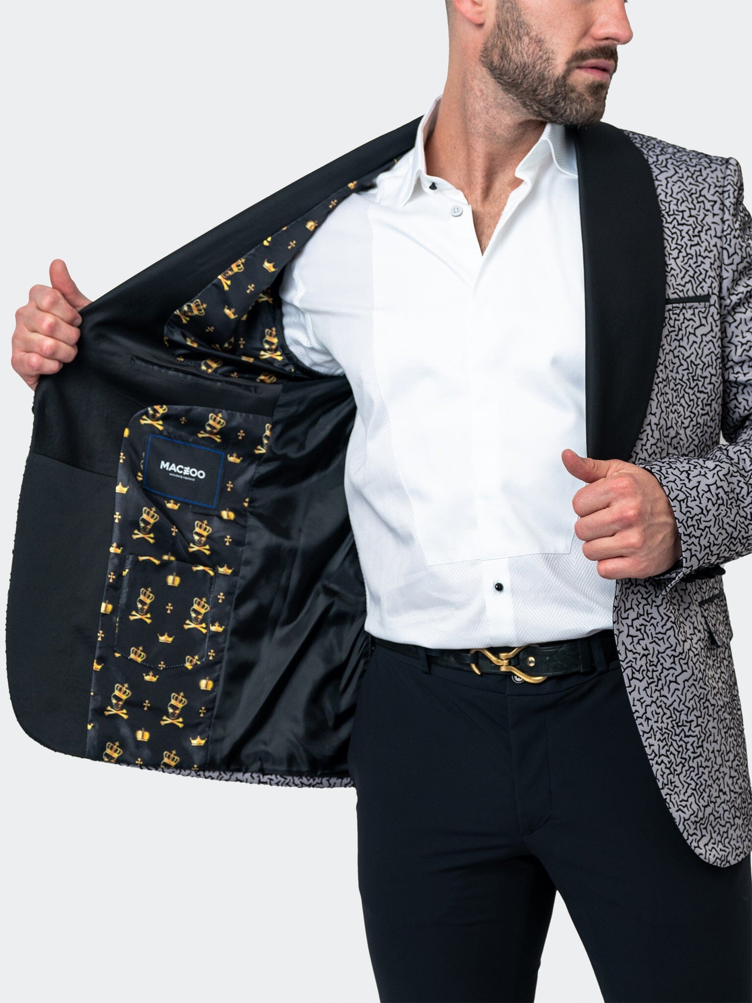 Shawl CeremonialGrey Blazer