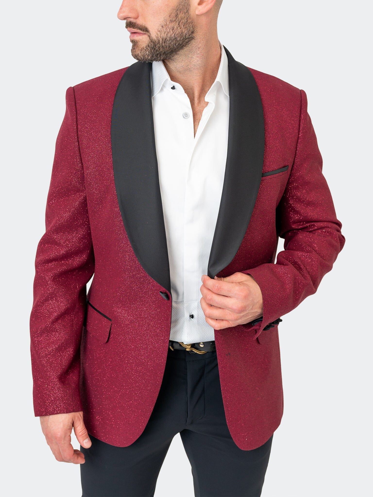 Blazer Shawl Ceremonial Red