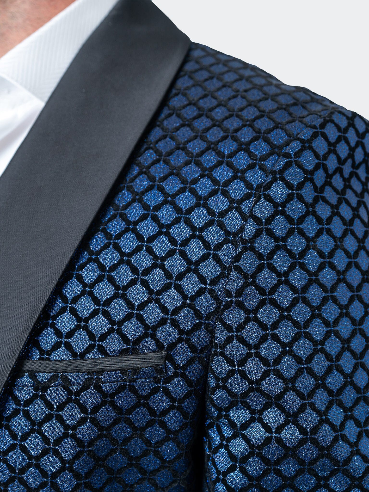 Shawl Sparkle Blue Blazer