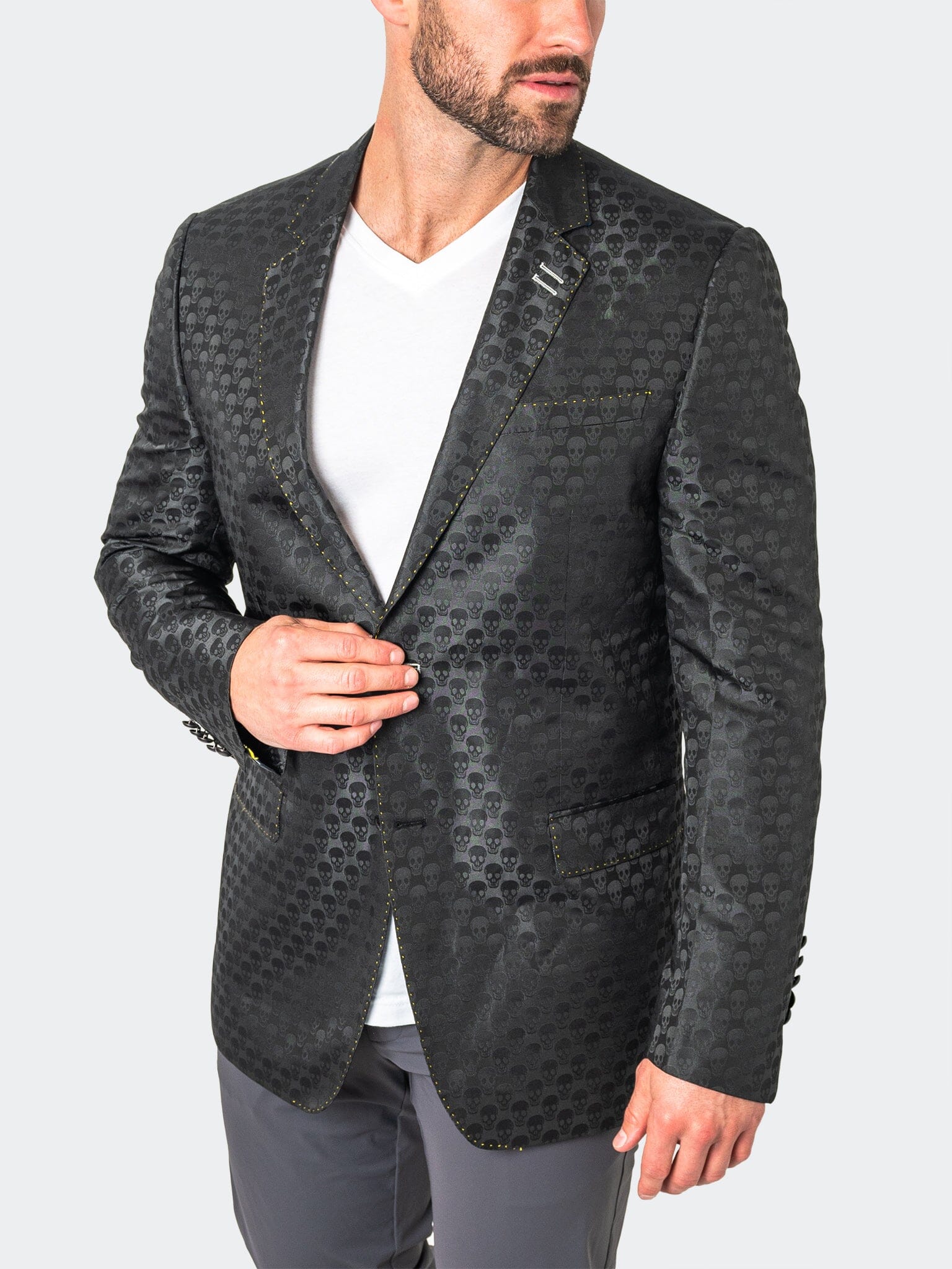 Perm Blazer Socrate SkullBlack Black