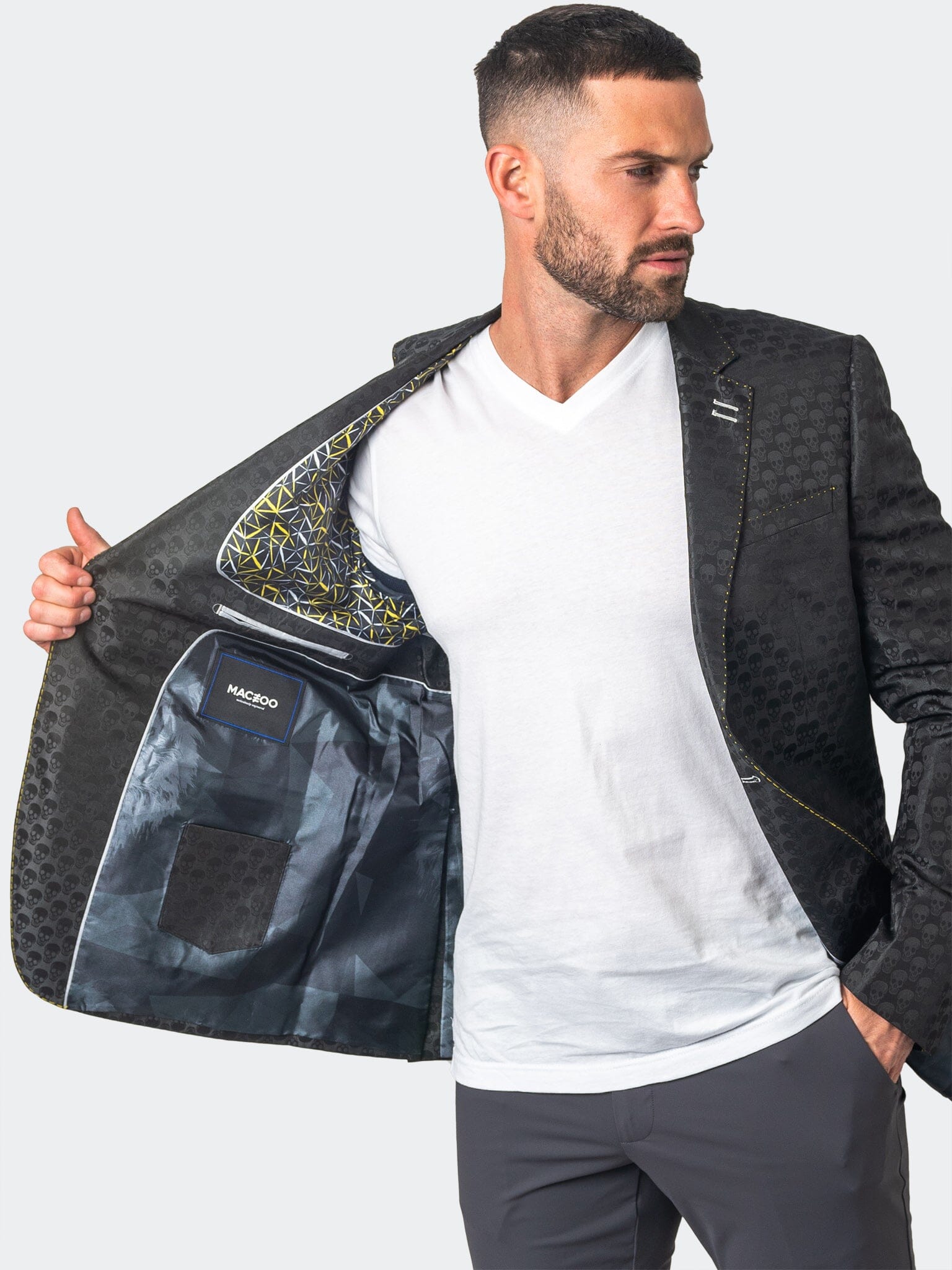 Perm Blazer Socrate SkullBlack Black